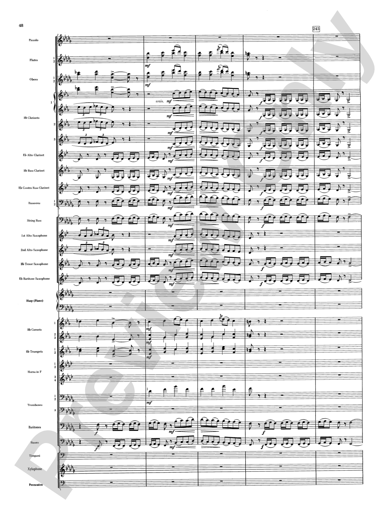 Night on Bald Mountain: Concert Band Conductor Score & Parts