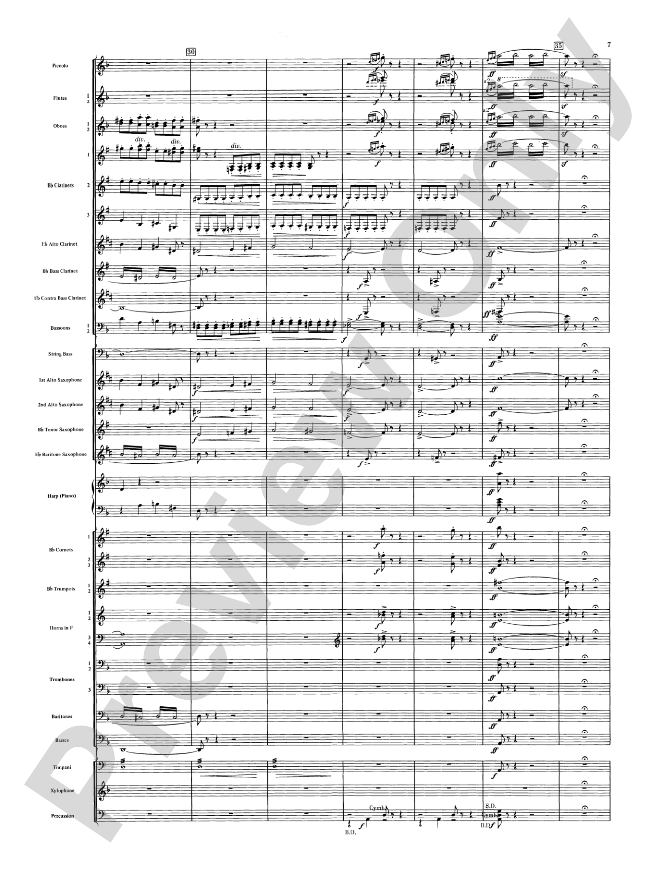 Night on Bald Mountain: Concert Band Conductor Score & Parts