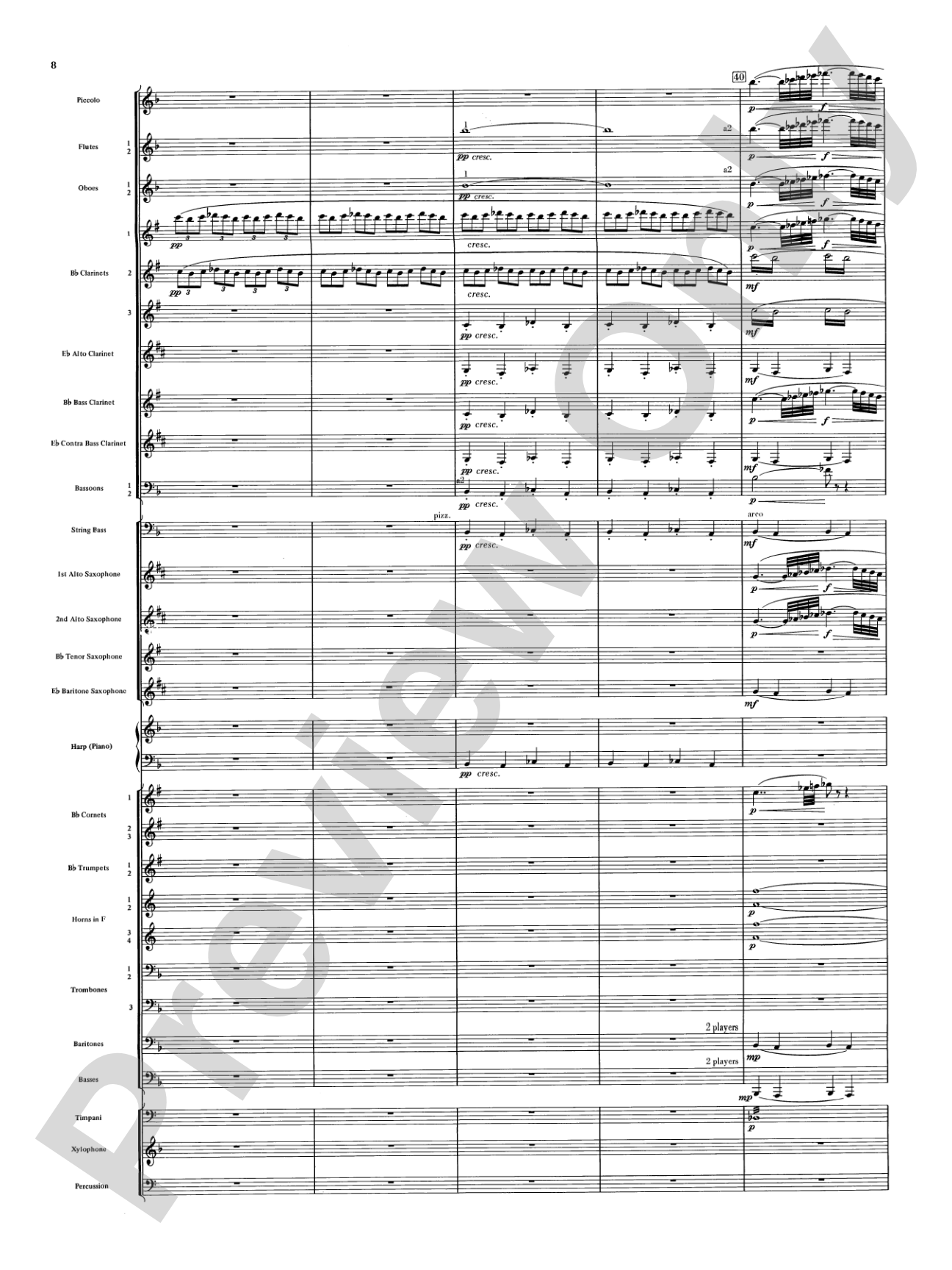 Night on Bald Mountain: Concert Band Conductor Score & Parts