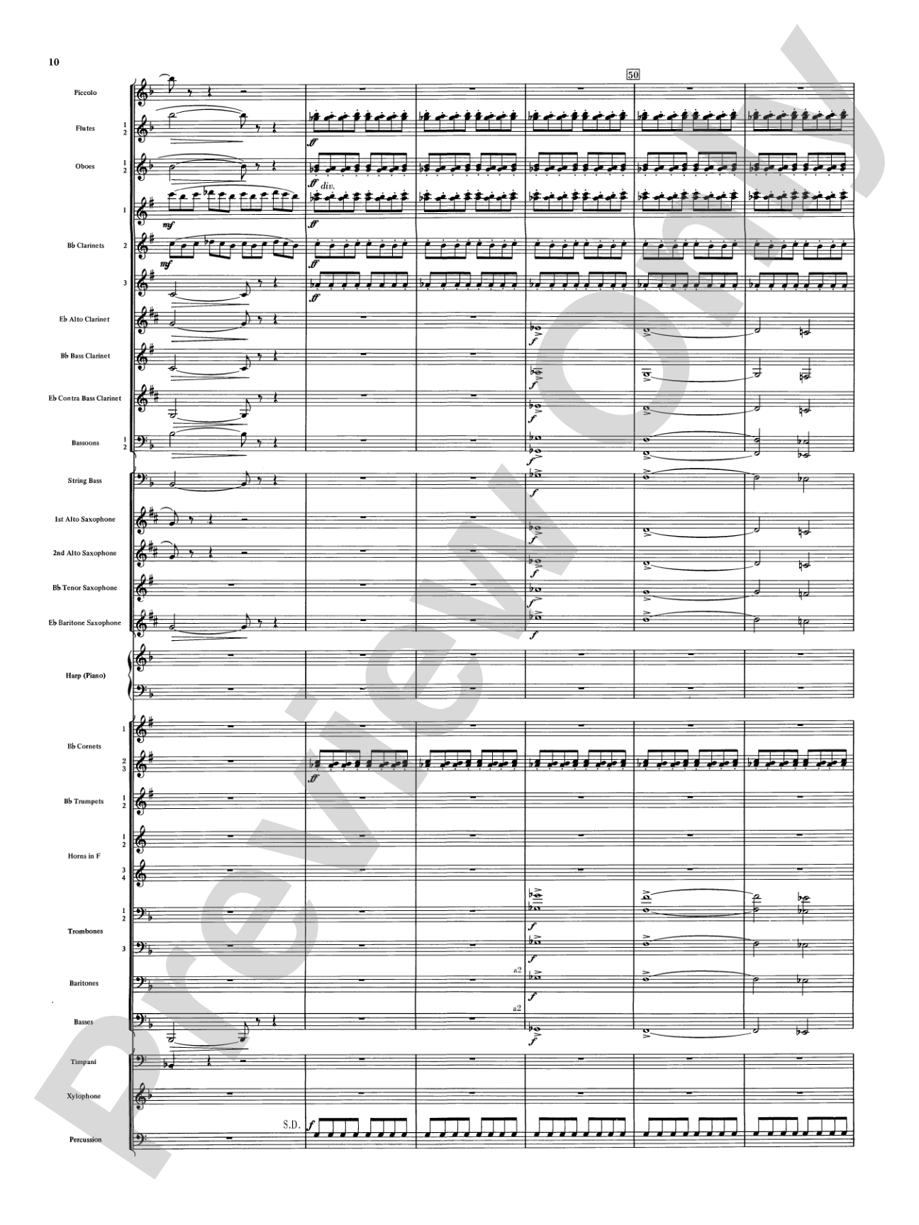 Night on Bald Mountain: Concert Band Conductor Score & Parts