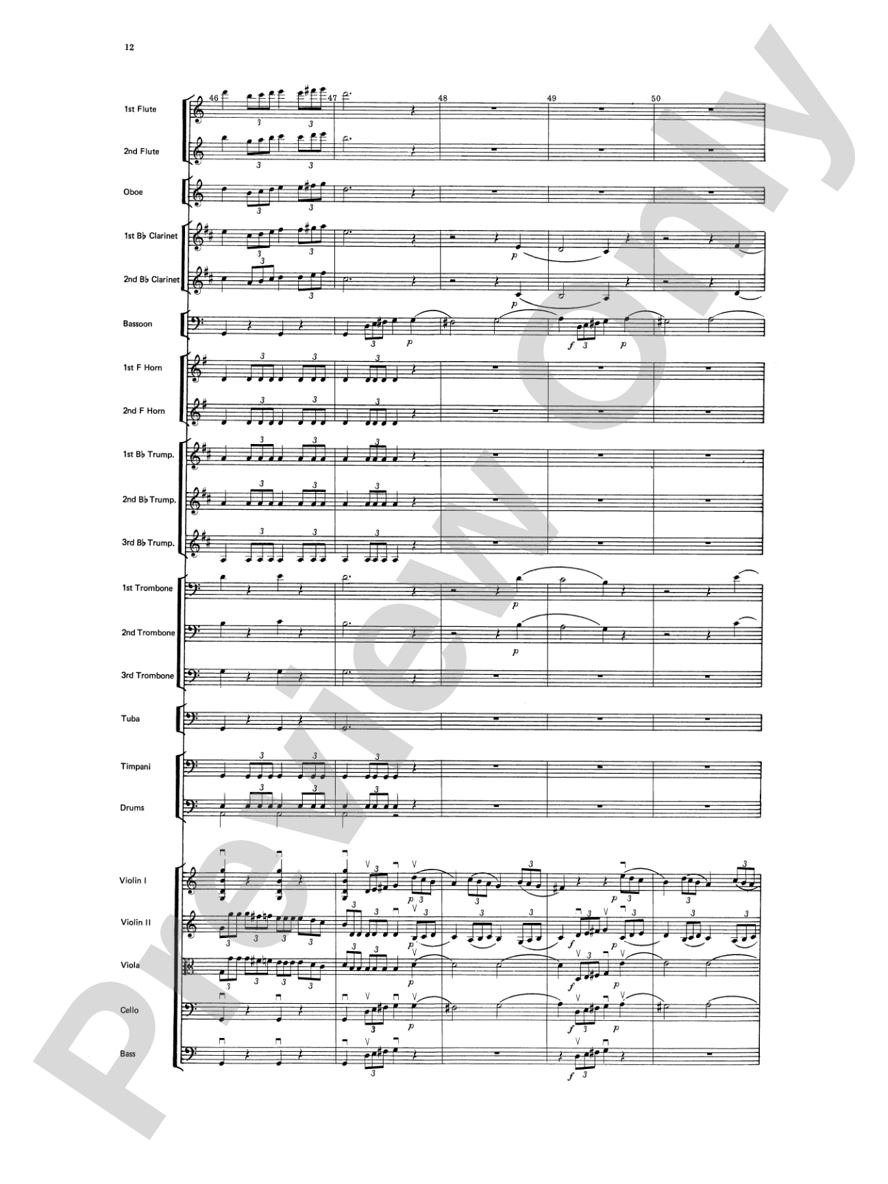 Beethoven's 5th Symphony, Finale: Score