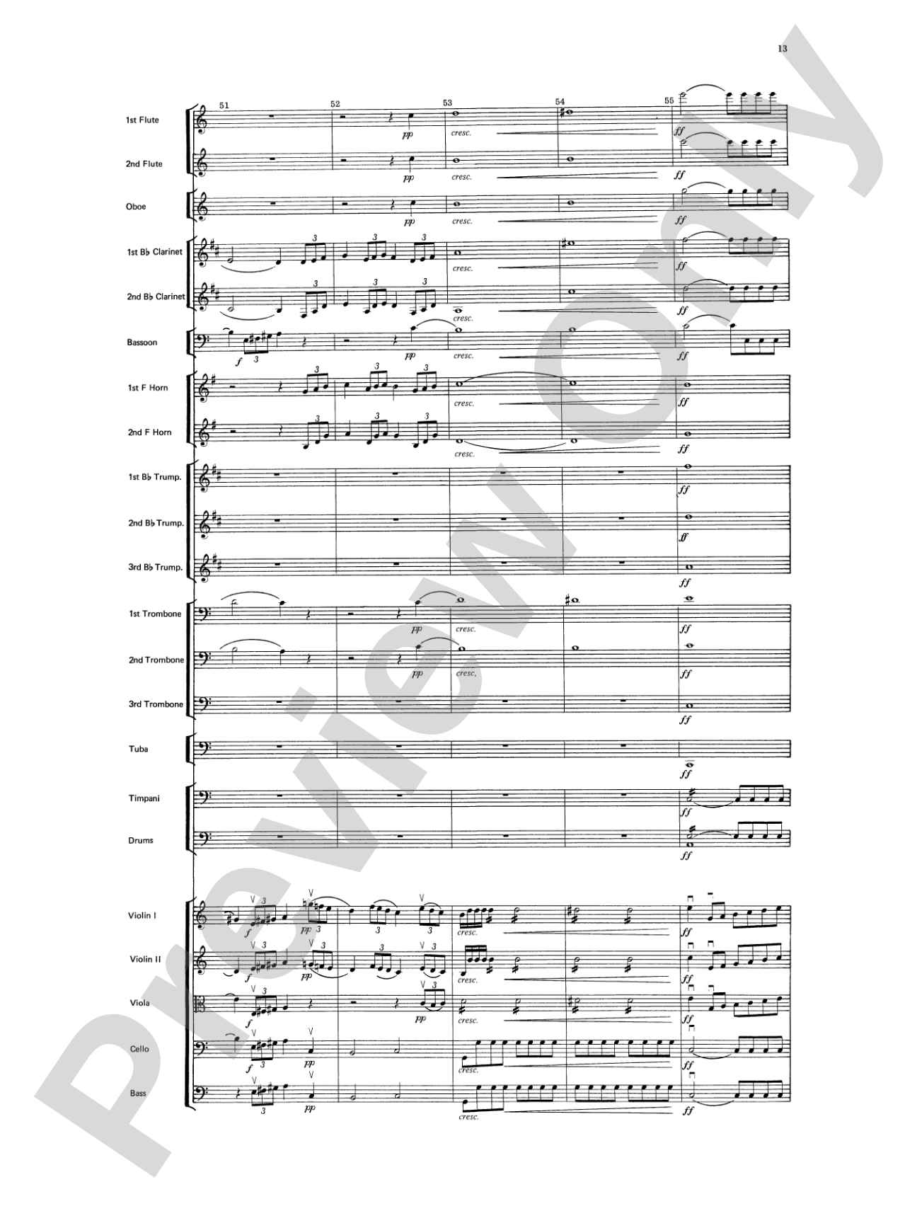 Beethoven's 5th Symphony, Finale: Score