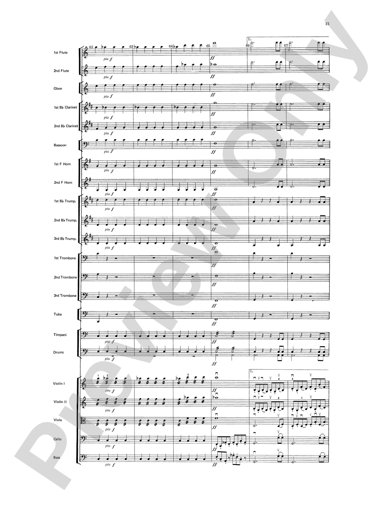 Beethoven's 5th Symphony, Finale: Score