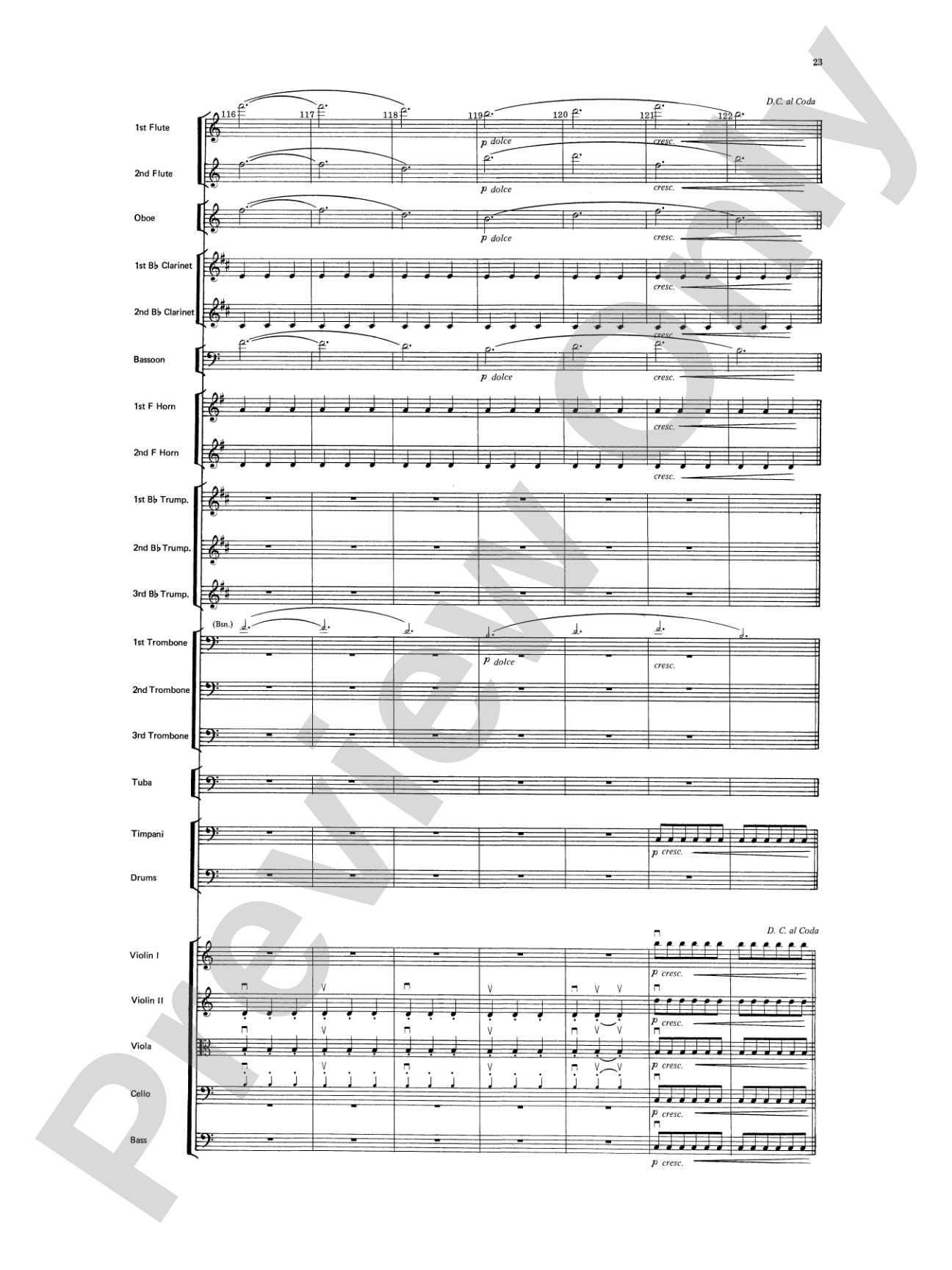 Beethoven's 5th Symphony, Finale: Score