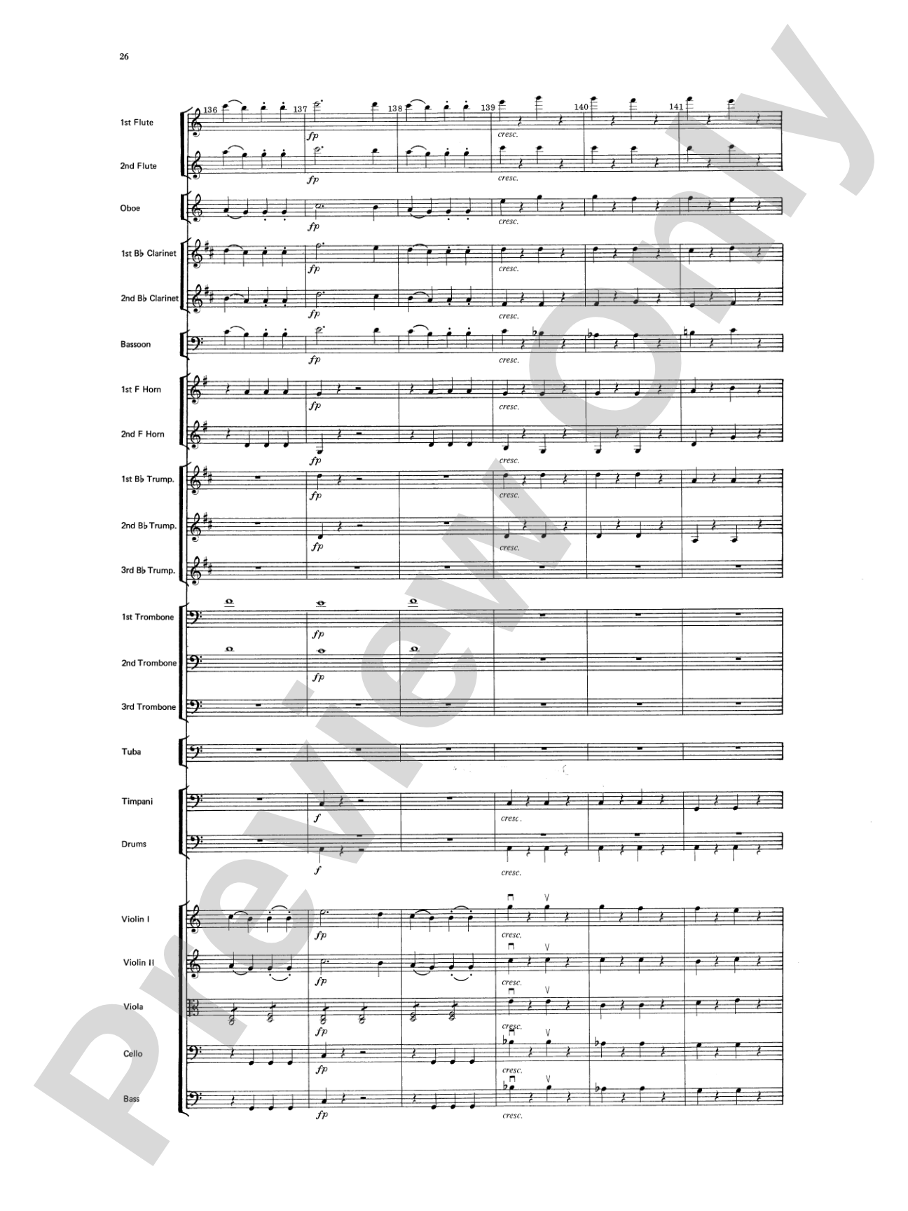 Beethoven's 5th Symphony, Finale: Score