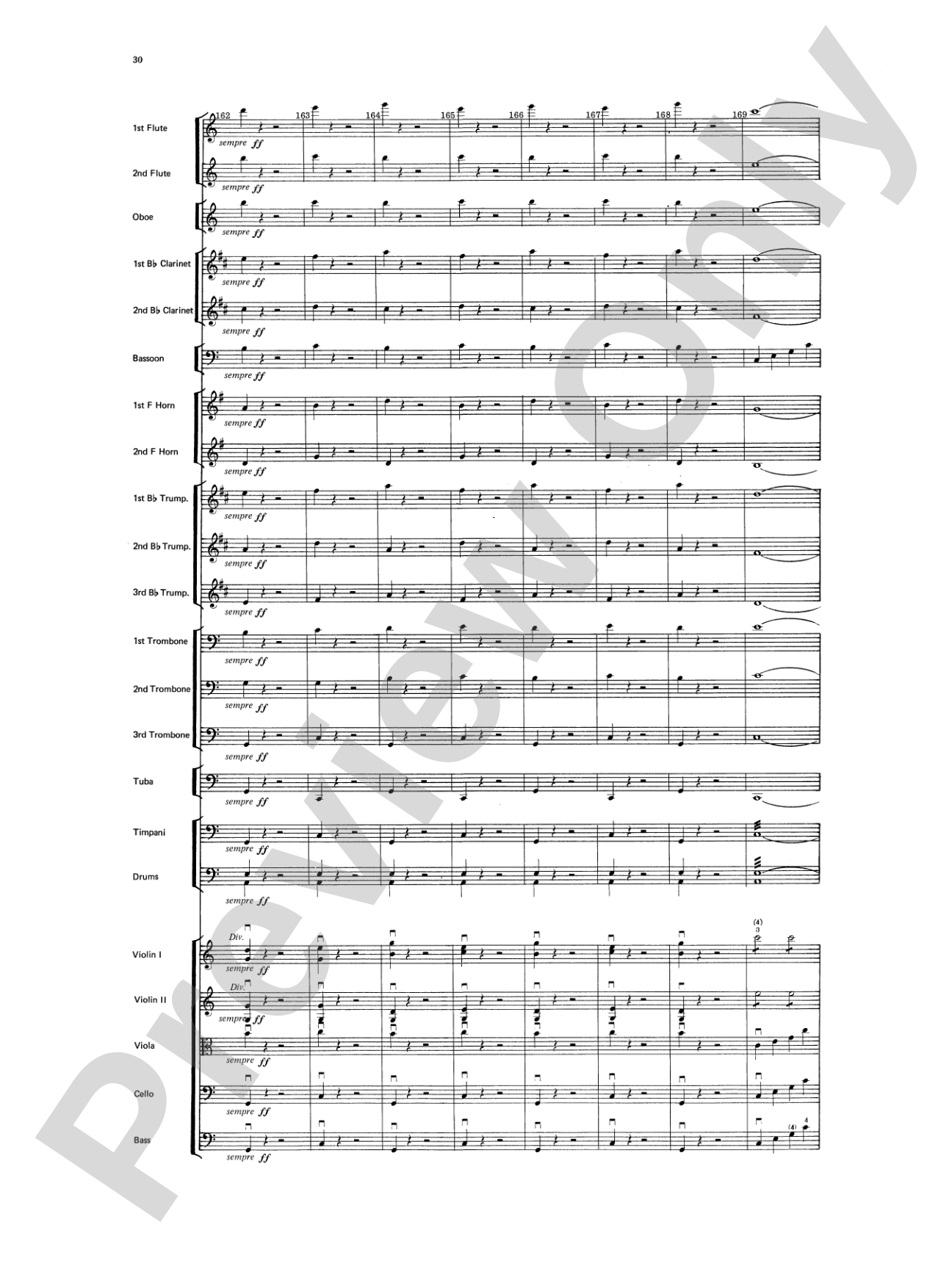 Beethoven's 5th Symphony, Finale: Score