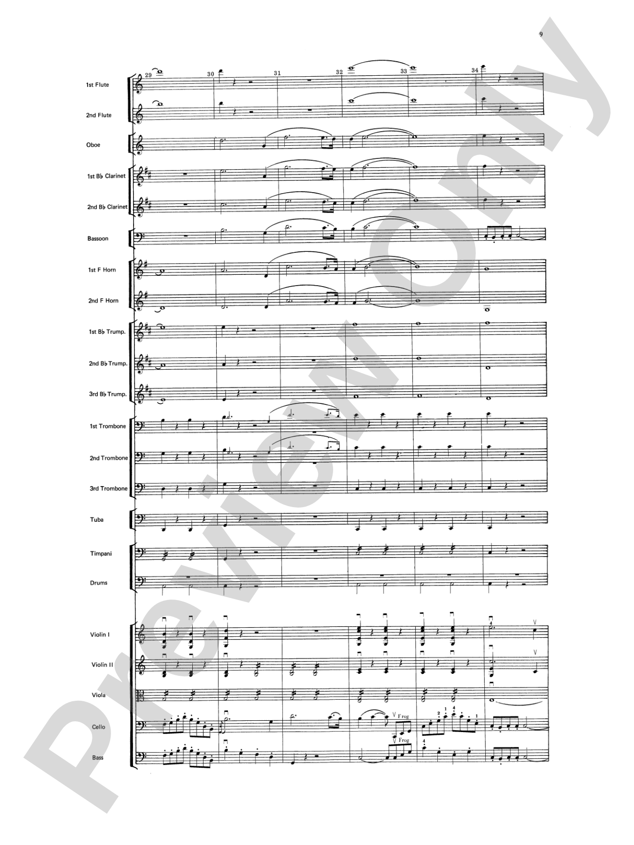Beethoven's 5th Symphony, Finale: Score