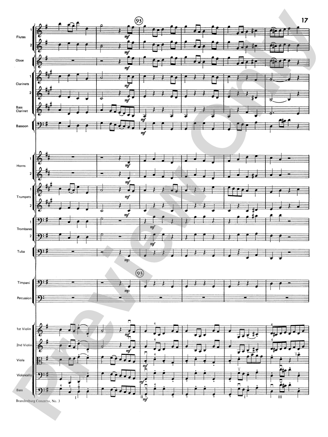 Brandenburg Sinfonia: Full Orchestra Conductor Score & Parts
