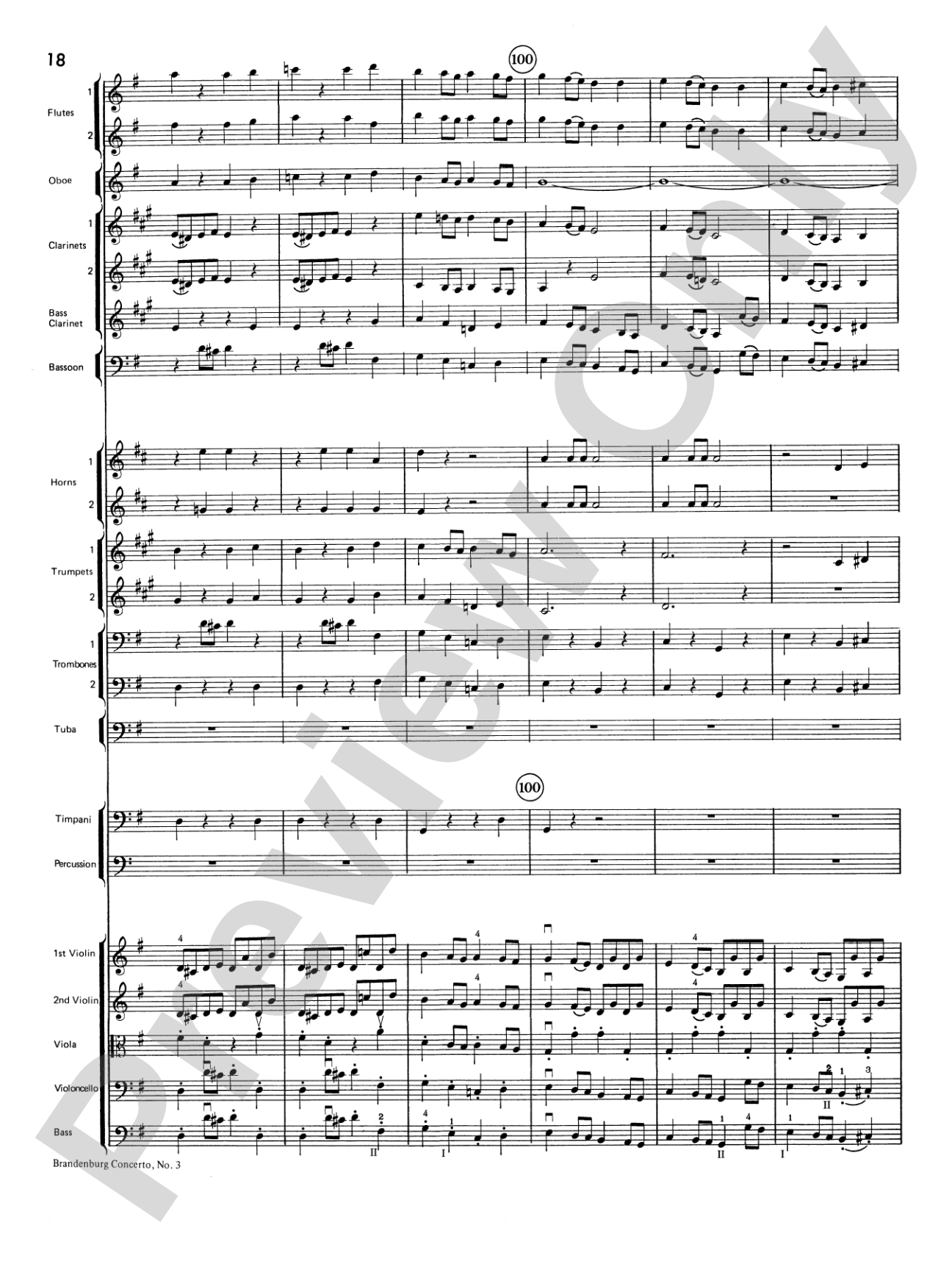 Brandenburg Sinfonia: Full Orchestra Conductor Score & Parts