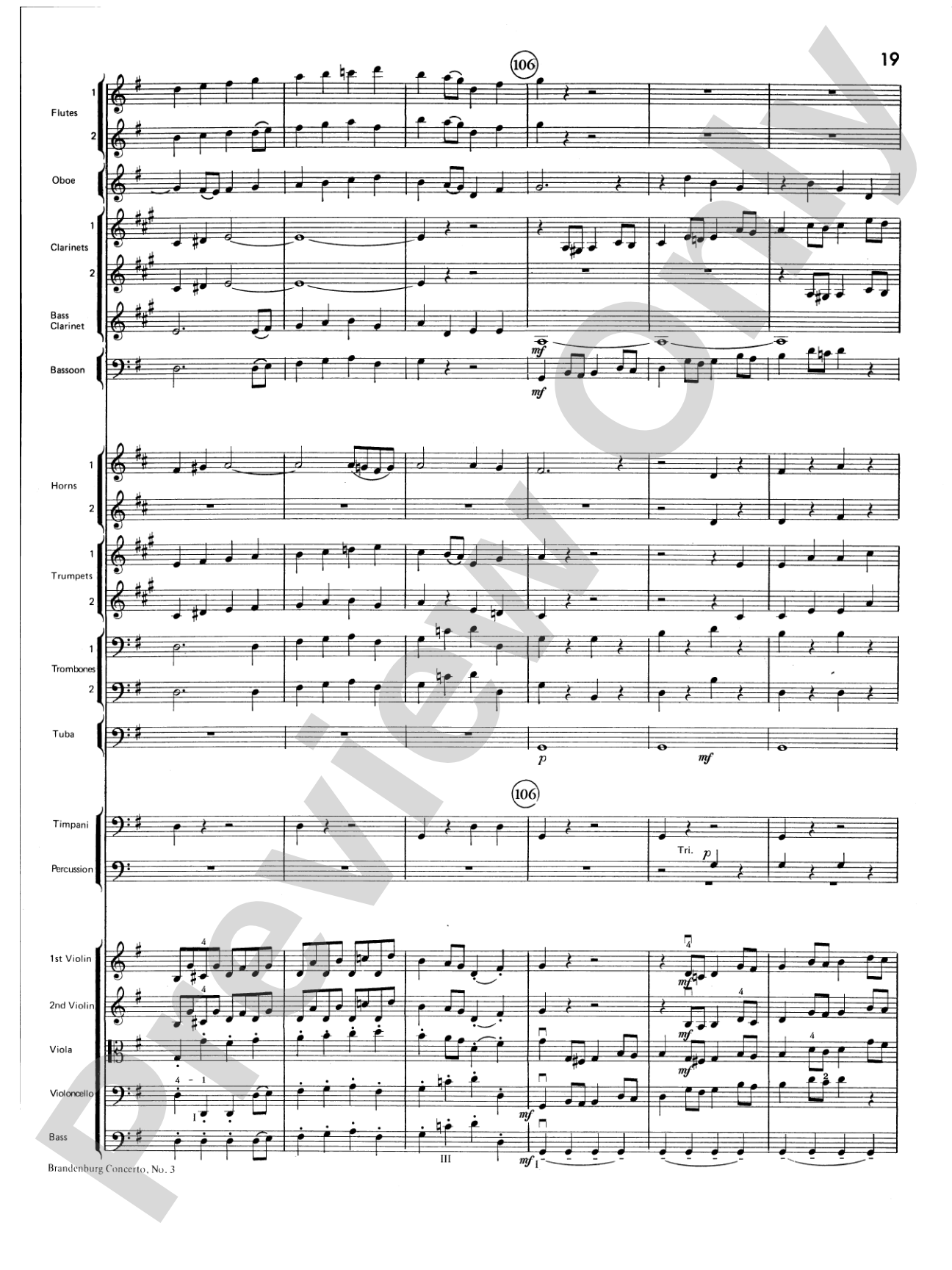 Brandenburg Sinfonia: Full Orchestra Conductor Score & Parts