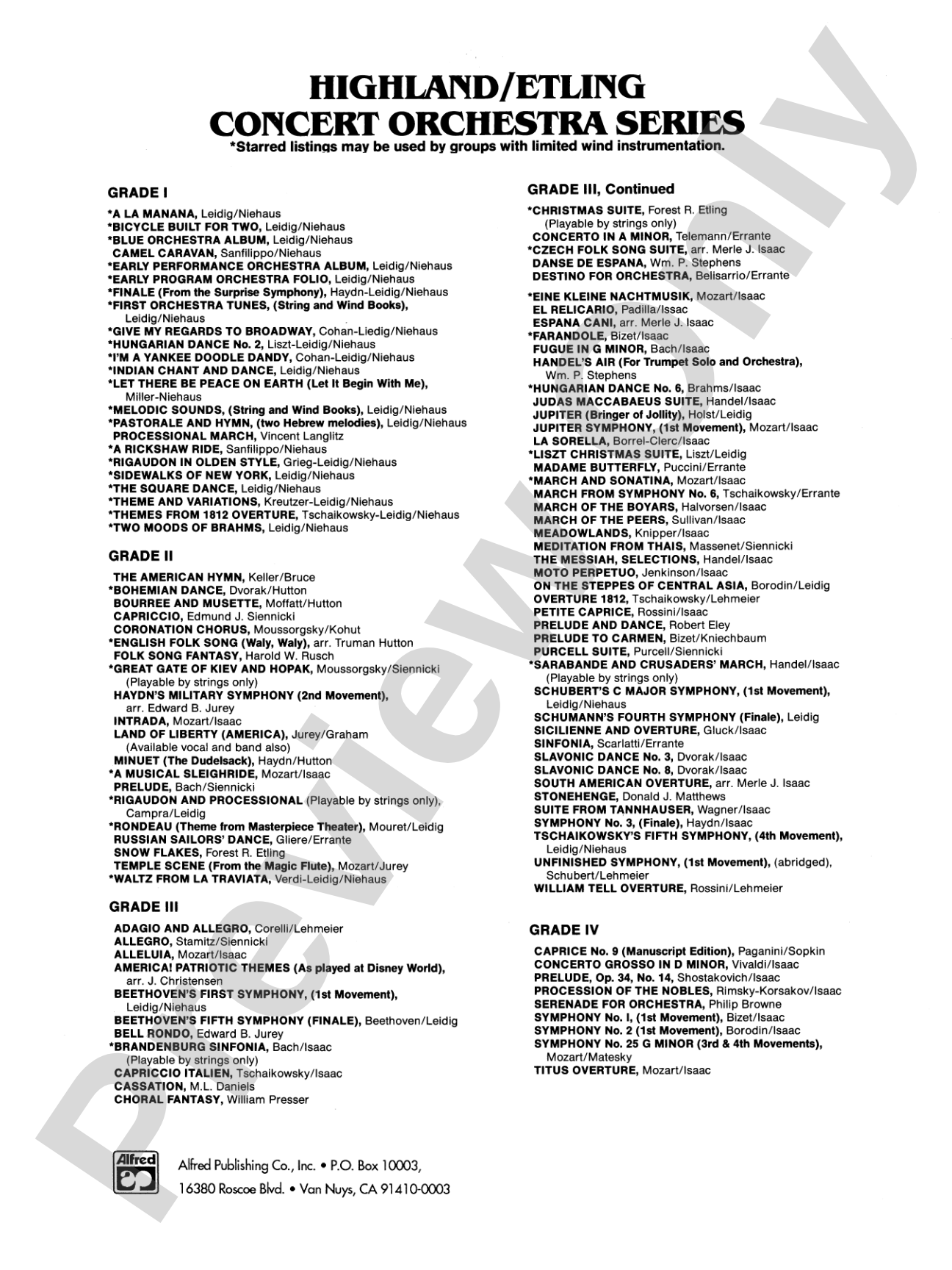 Brandenburg Sinfonia: Full Orchestra Conductor Score & Parts