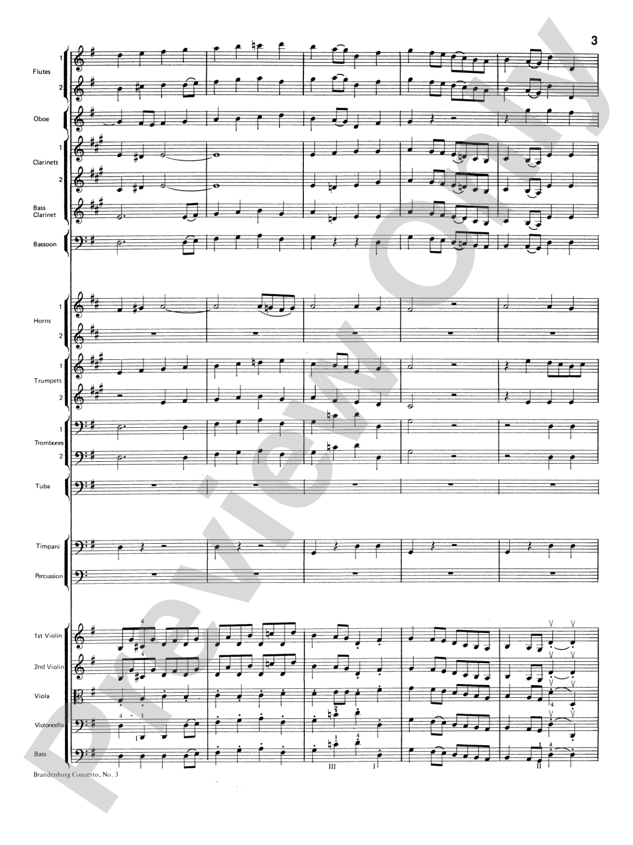 Brandenburg Sinfonia: Full Orchestra Conductor Score & Parts