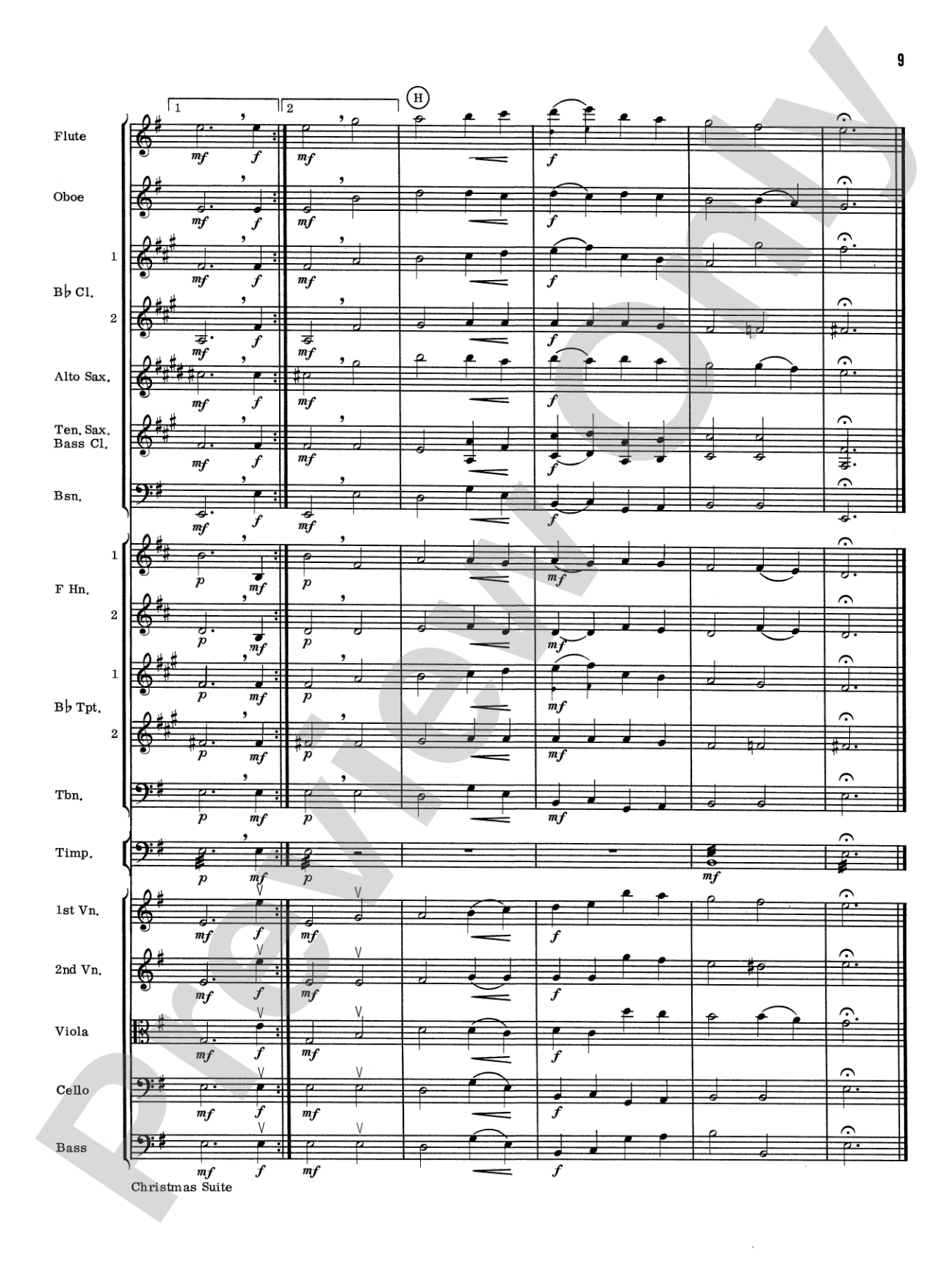 Christmas Suite: Full Orchestra Conductor Score & Parts