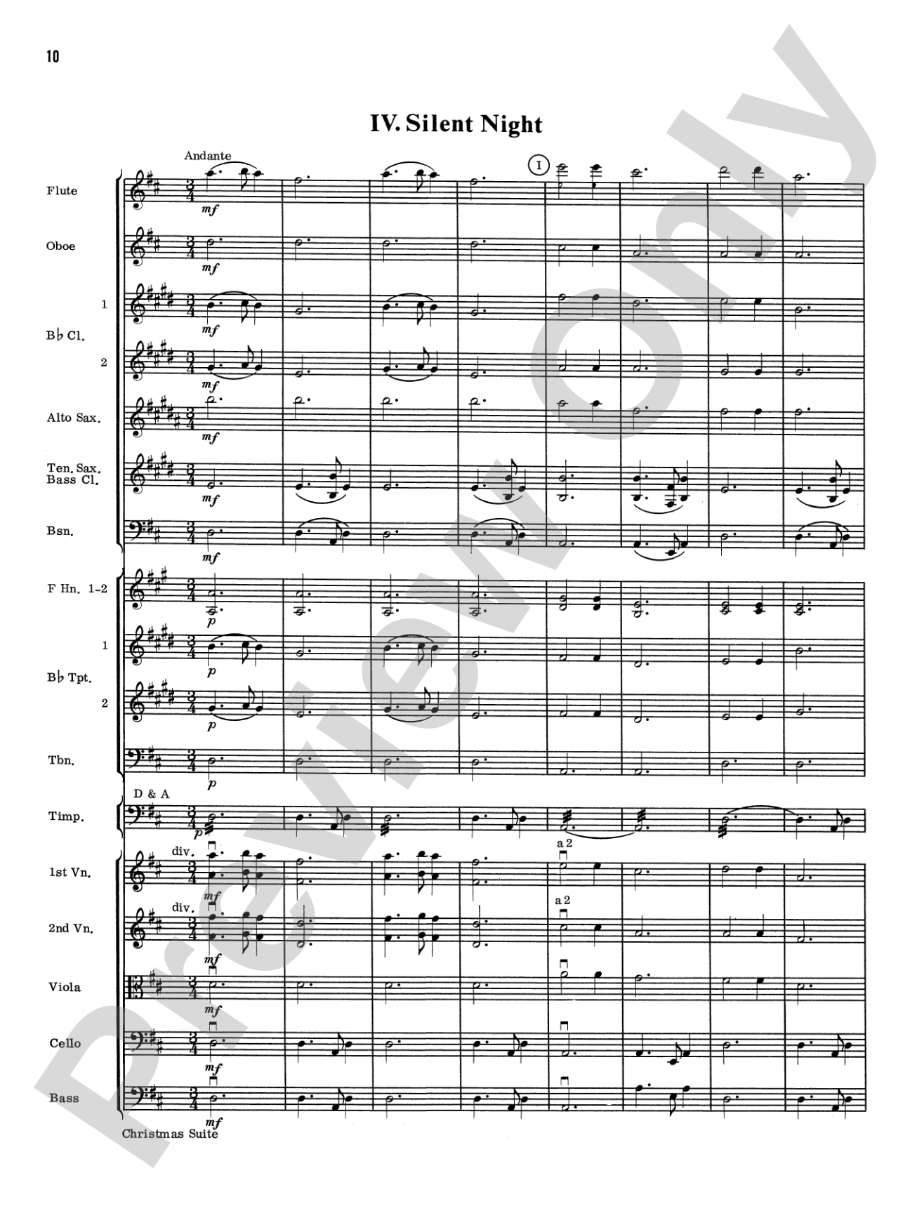 Christmas Suite: Full Orchestra Conductor Score & Parts
