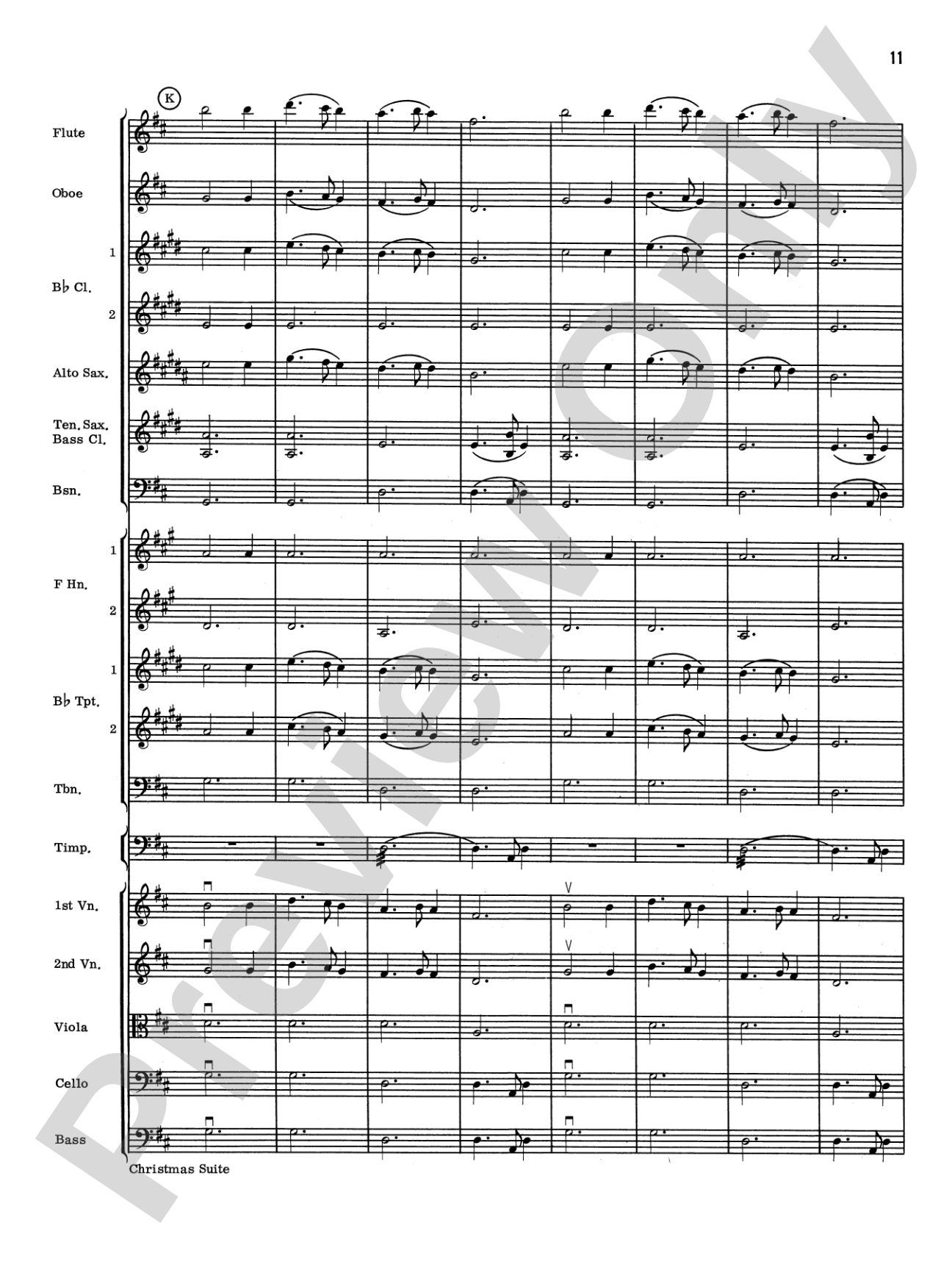 Christmas Suite: Full Orchestra Conductor Score & Parts