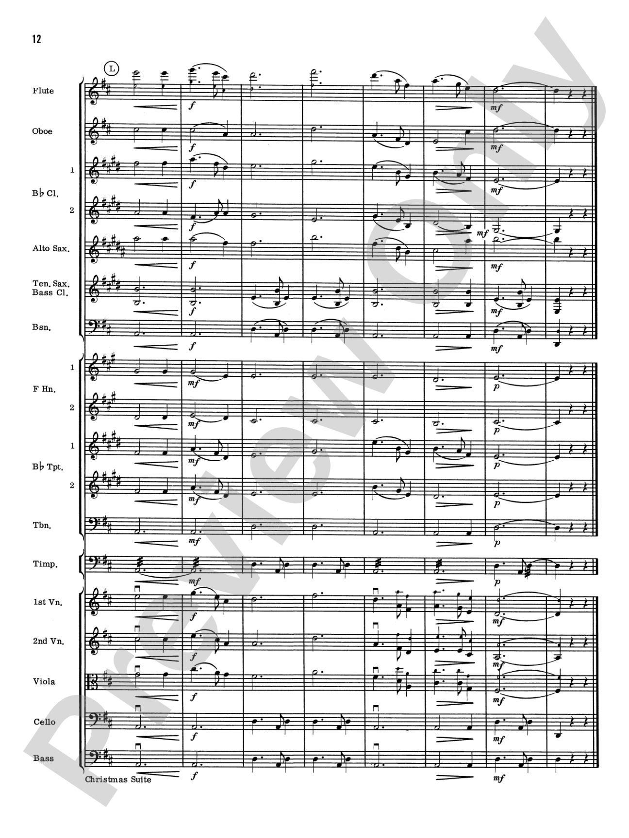 Christmas Suite: Full Orchestra Conductor Score & Parts