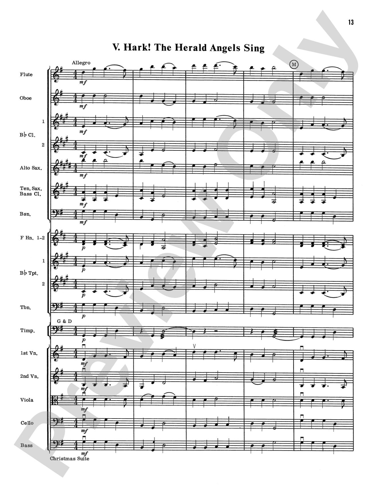 Christmas Suite: Full Orchestra Conductor Score & Parts