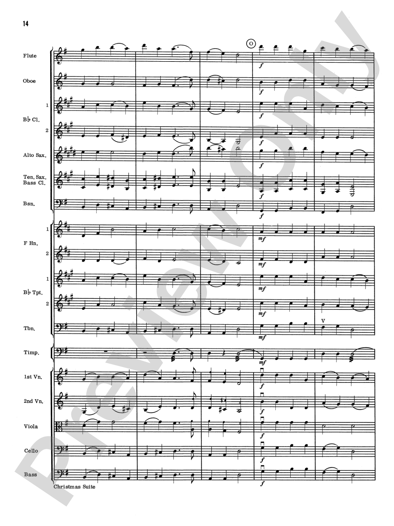 Christmas Suite: Full Orchestra Conductor Score & Parts