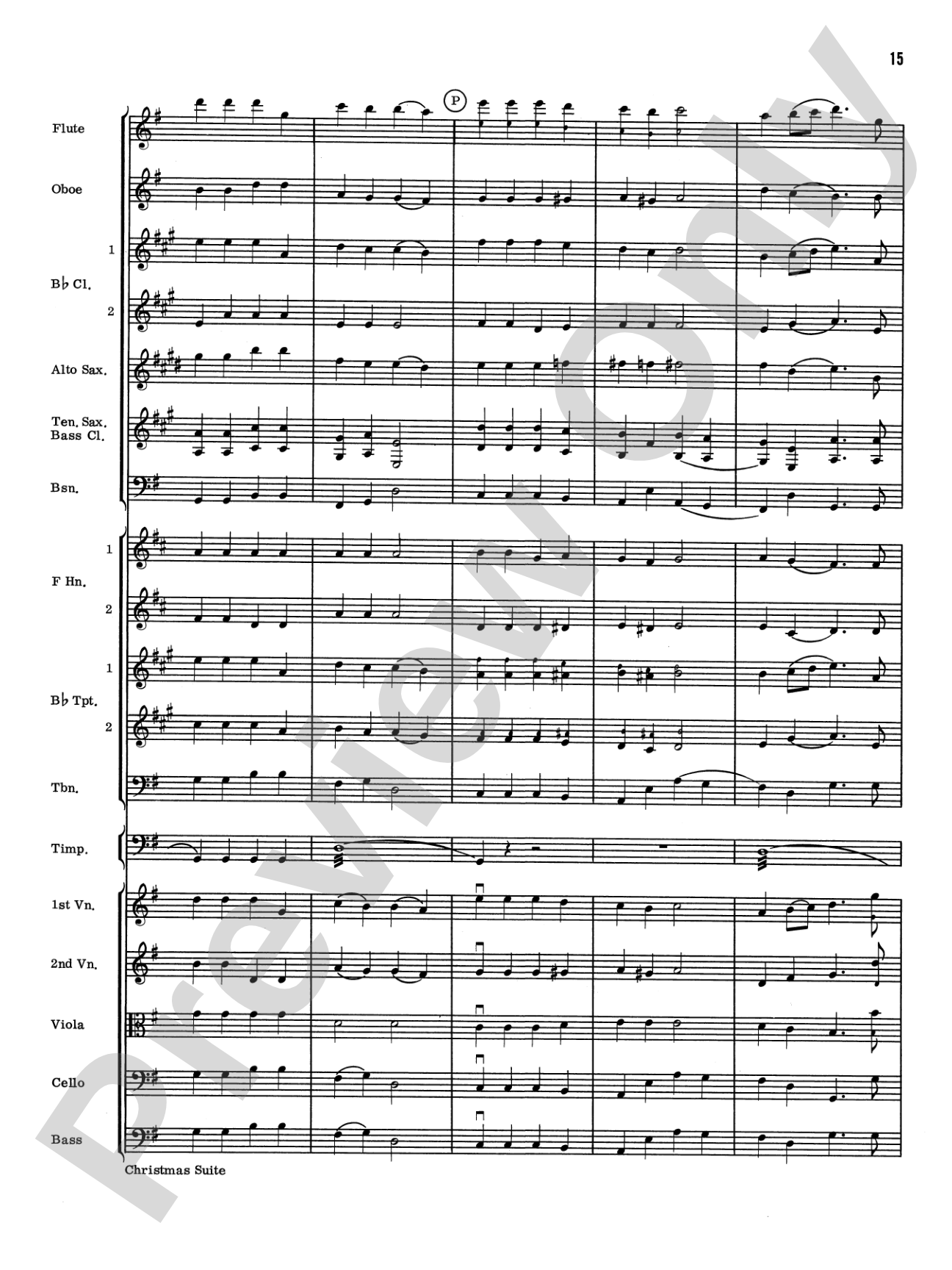 Christmas Suite: Full Orchestra Conductor Score & Parts
