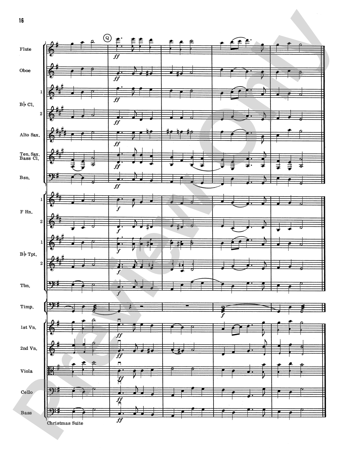 Christmas Suite: Full Orchestra Conductor Score & Parts