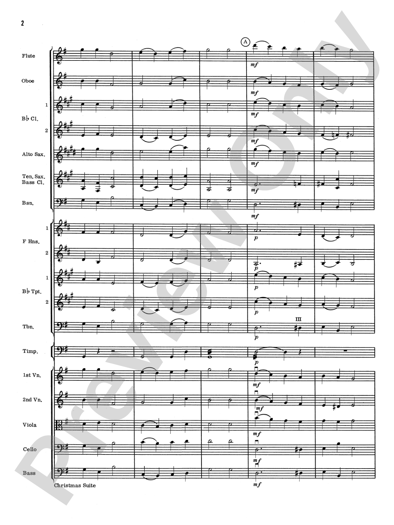 Christmas Suite: Full Orchestra Conductor Score & Parts