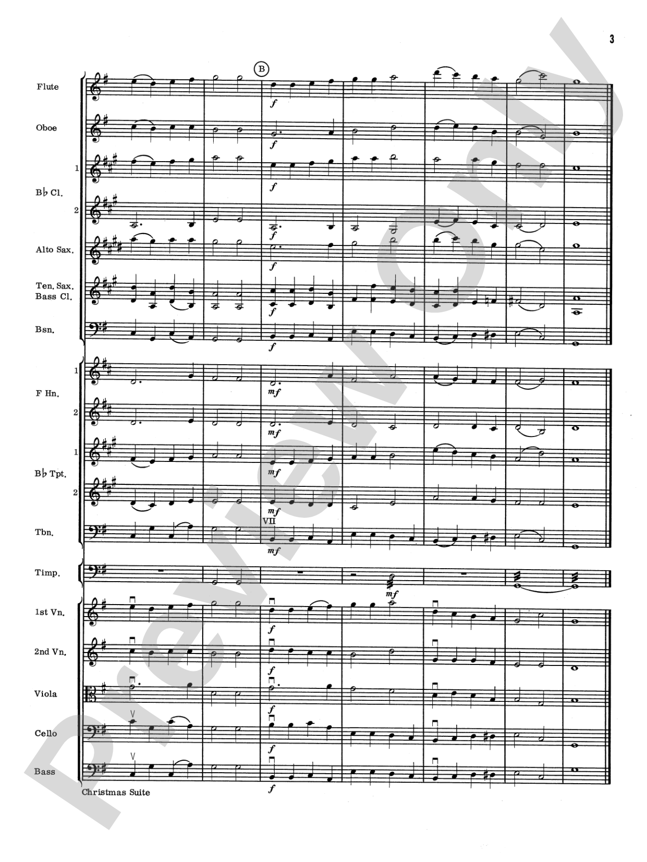 Christmas Suite: Full Orchestra Conductor Score & Parts