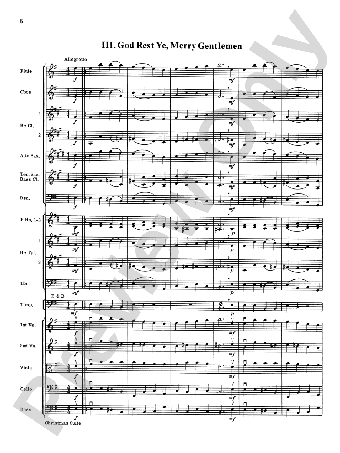 Christmas Suite: Full Orchestra Conductor Score & Parts