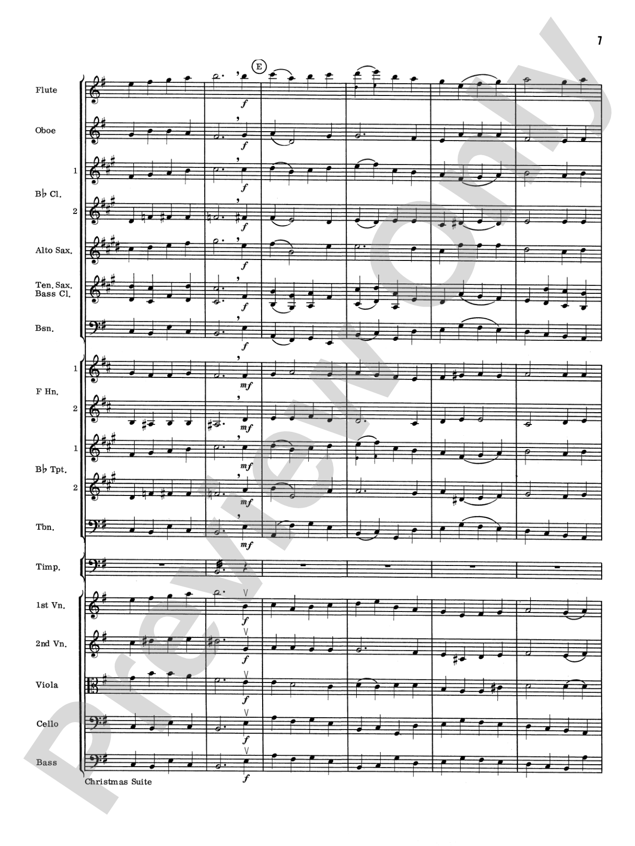 Christmas Suite: Full Orchestra Conductor Score & Parts