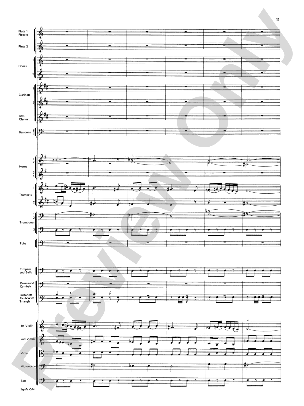 España Cañi: Full Orchestra Conductor Score & Parts
