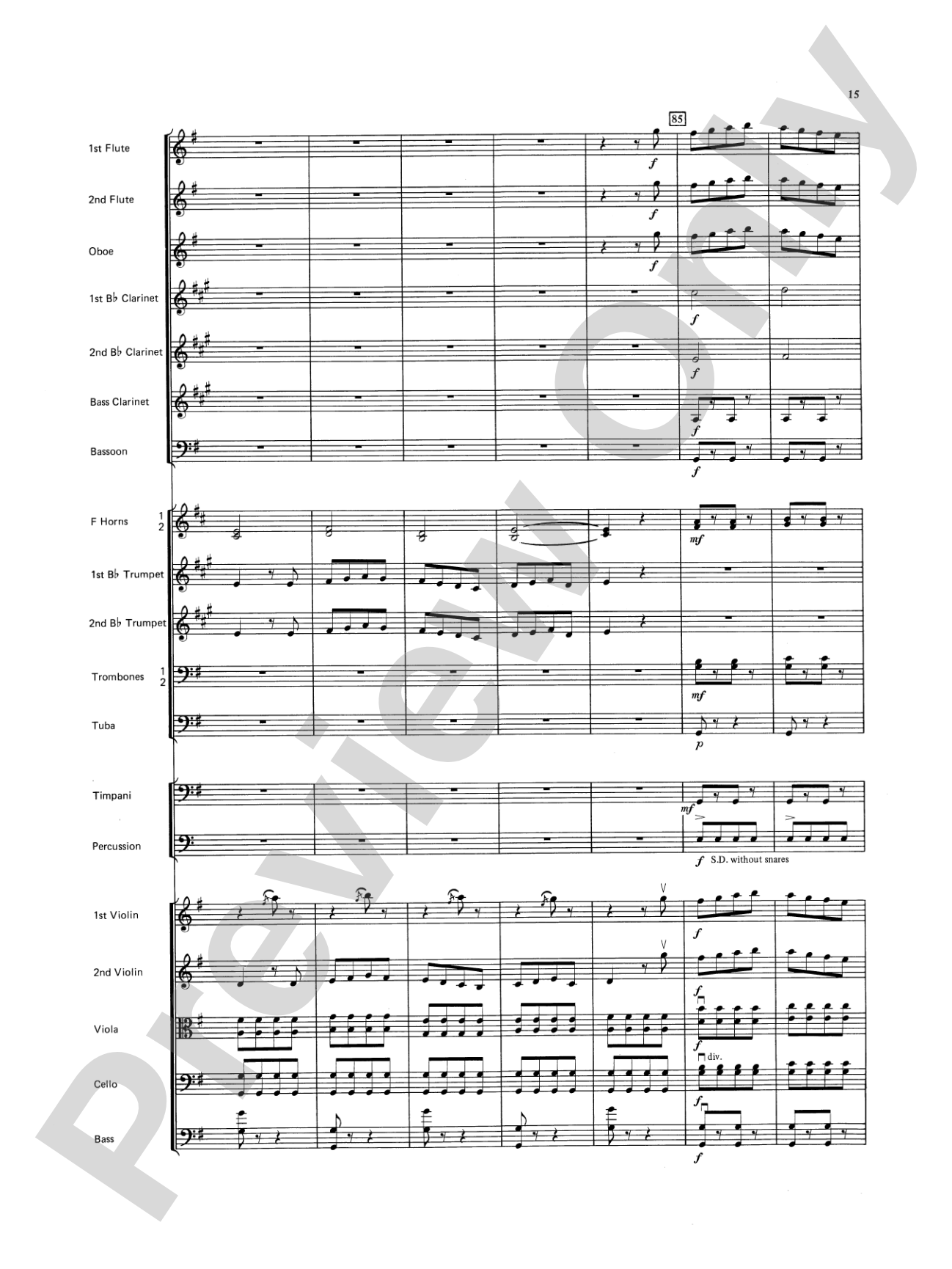 Farandole: Full Orchestra Conductor Score & Parts