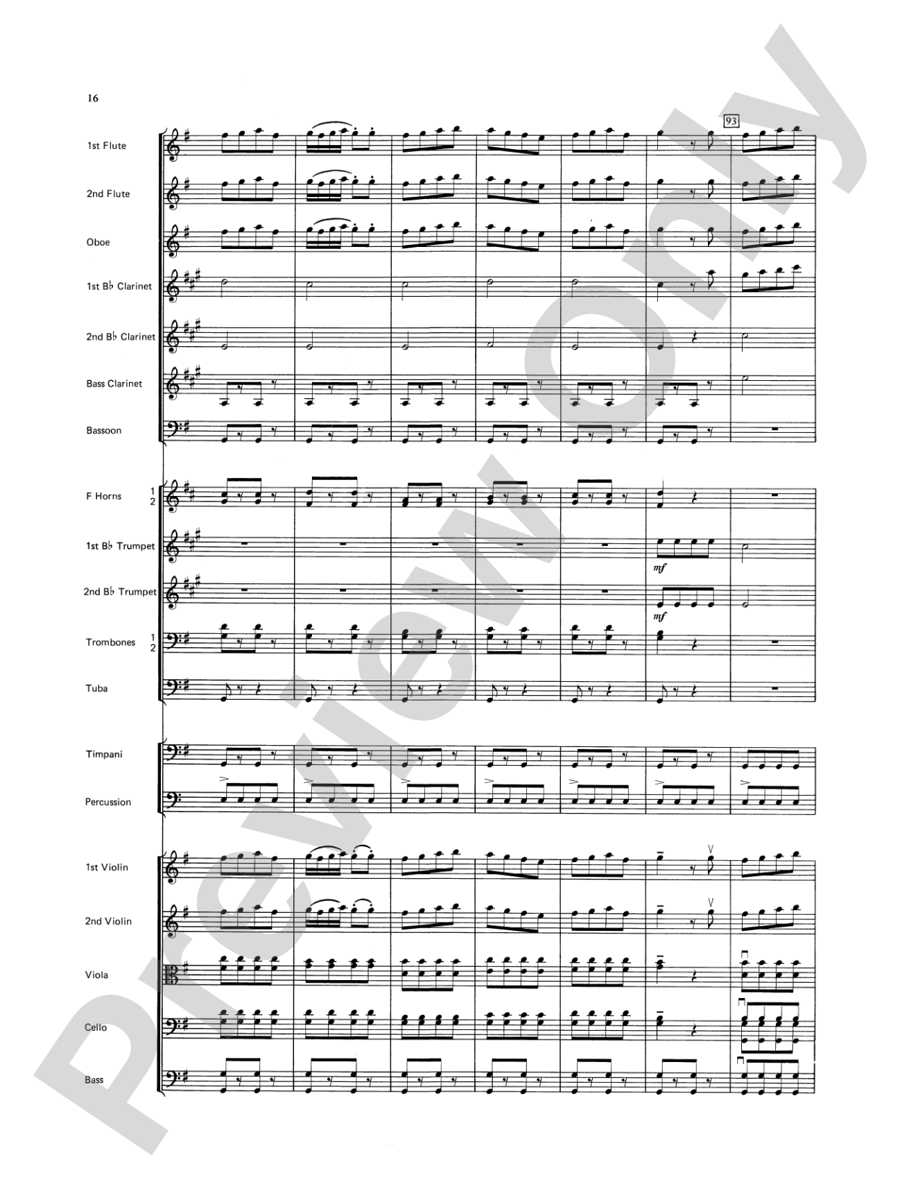 Farandole: Full Orchestra Conductor Score & Parts