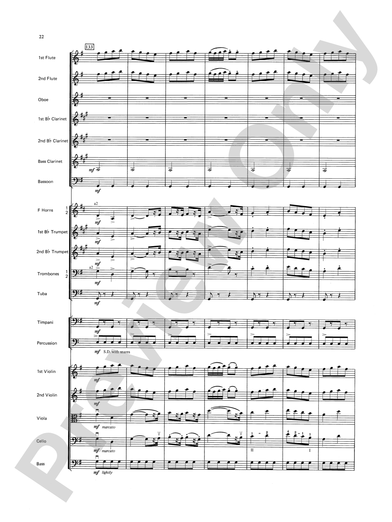 Farandole: Full Orchestra Conductor Score & Parts