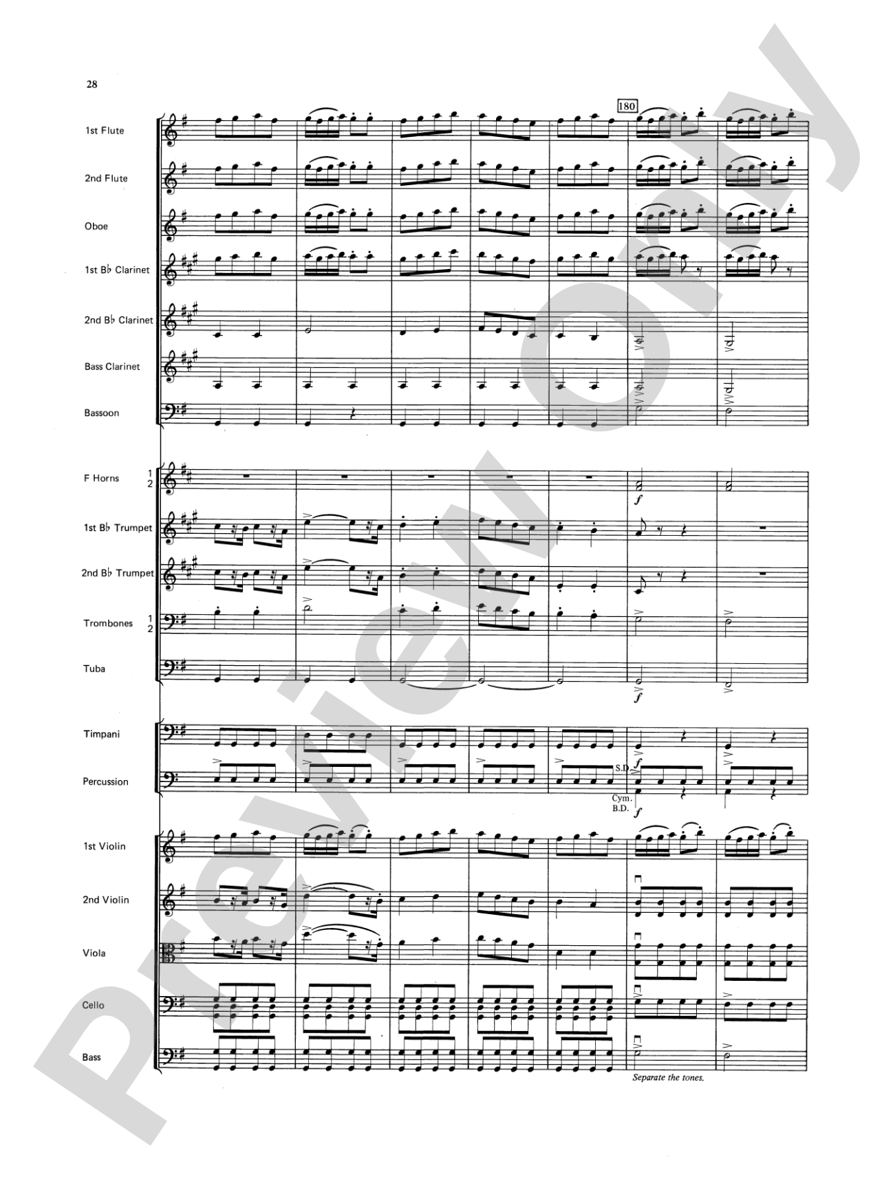 Farandole: Full Orchestra Conductor Score & Parts
