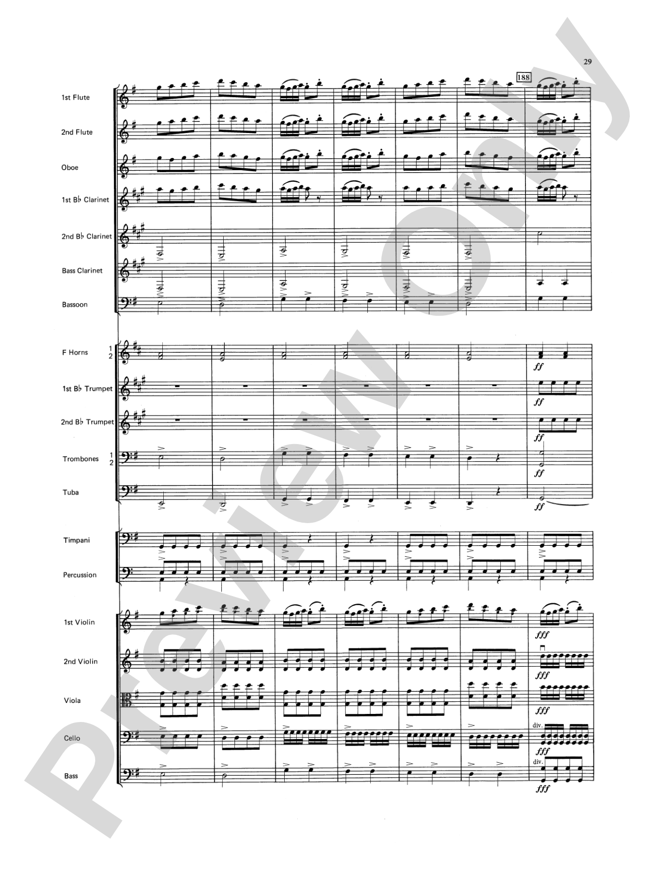 Farandole: Full Orchestra Conductor Score & Parts