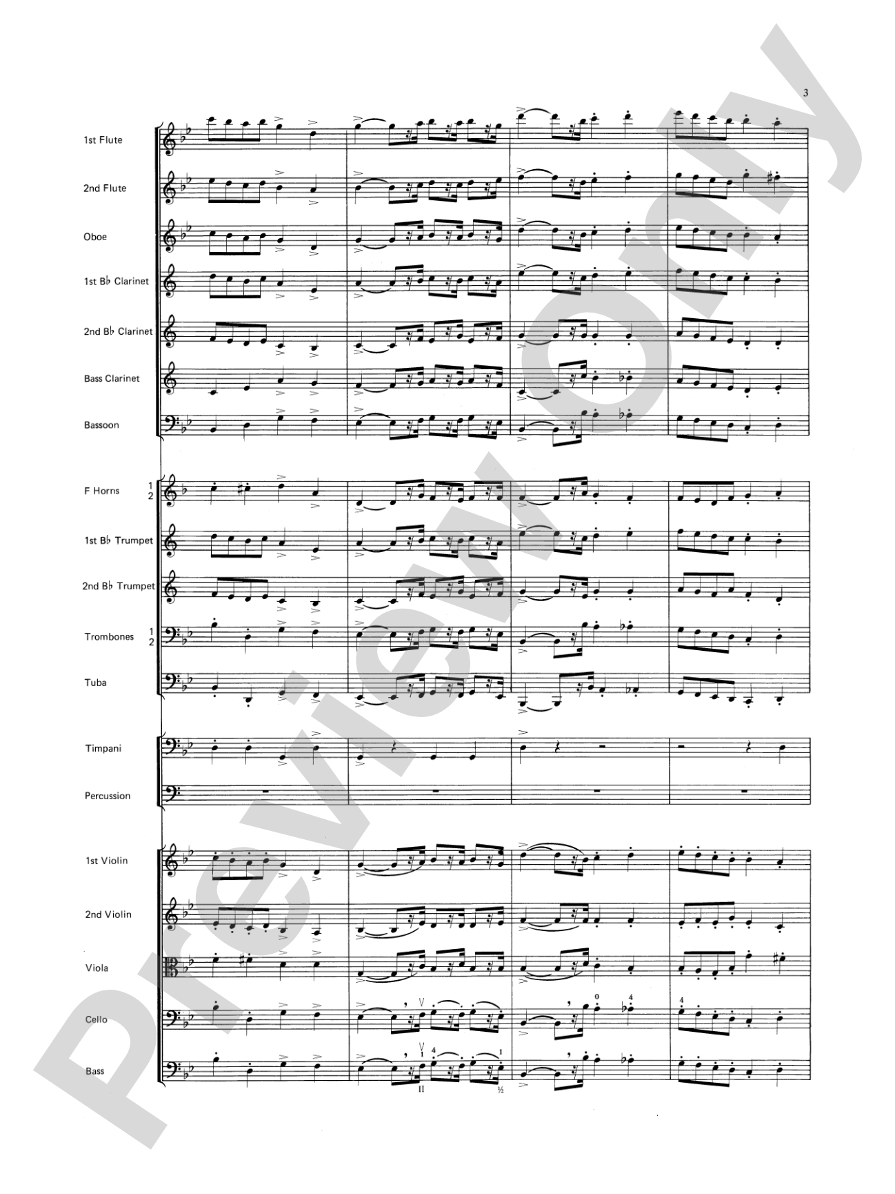 Farandole: Full Orchestra Conductor Score & Parts