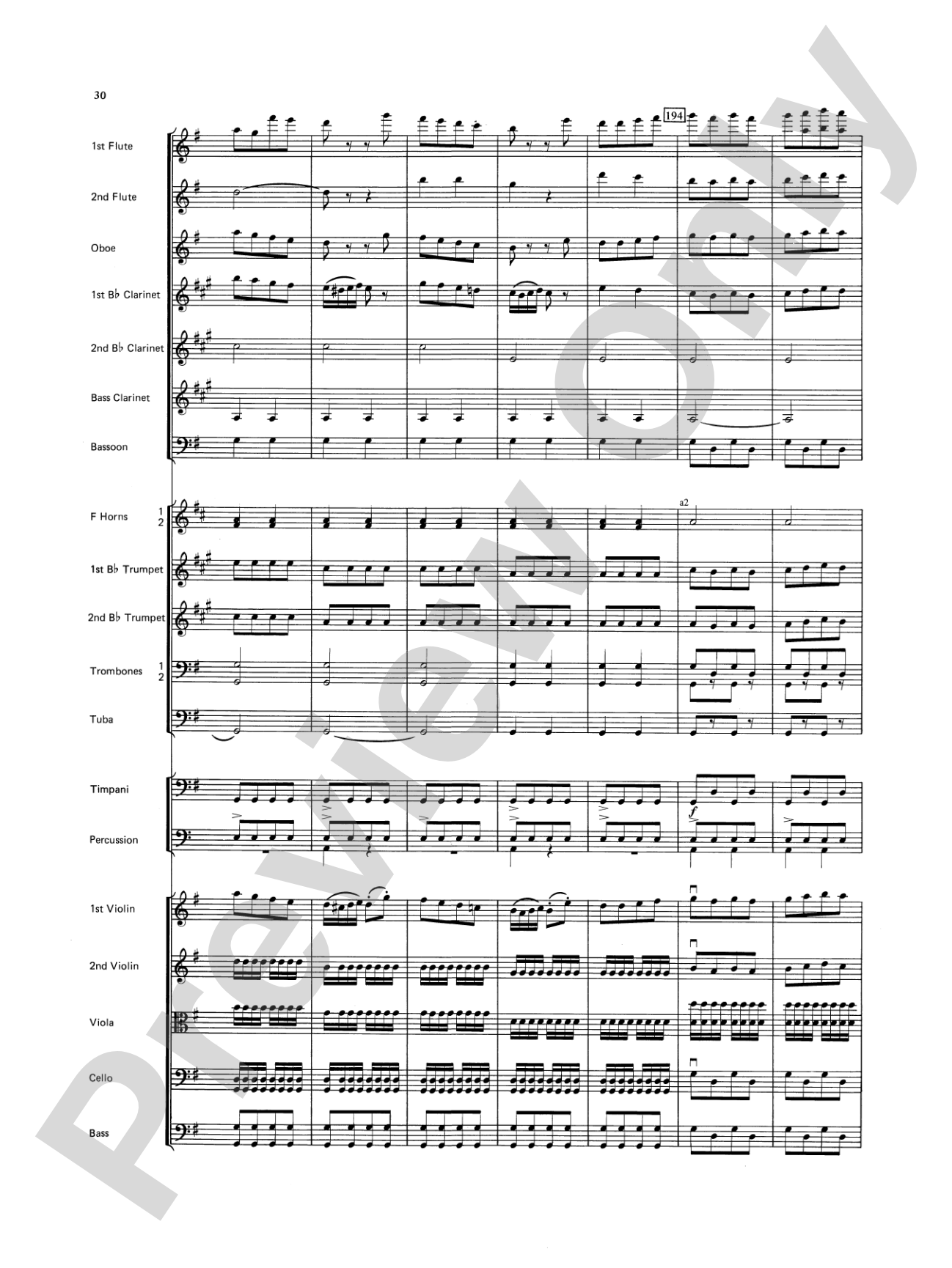 Farandole: Full Orchestra Conductor Score & Parts