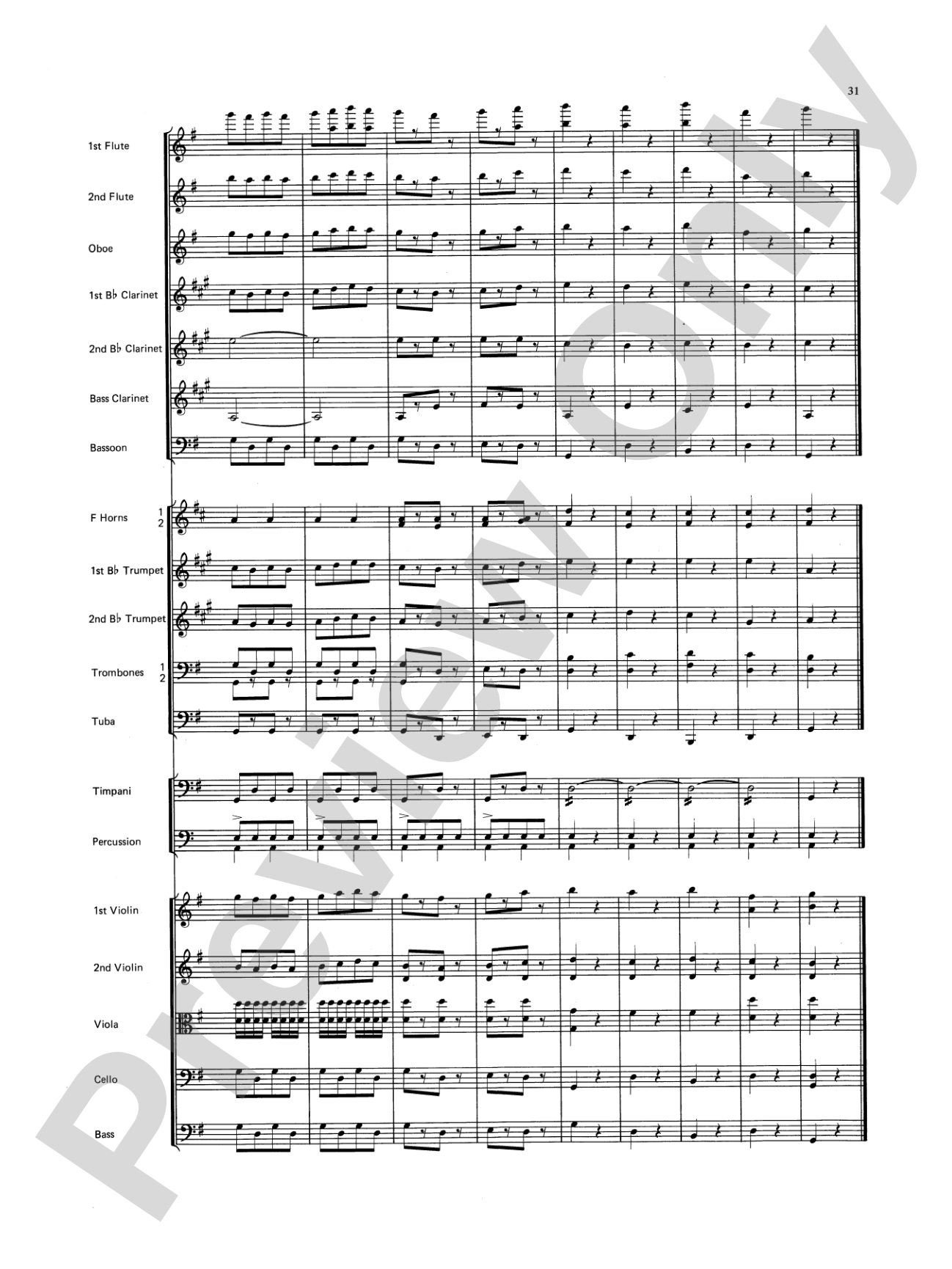 Farandole: Full Orchestra Conductor Score & Parts