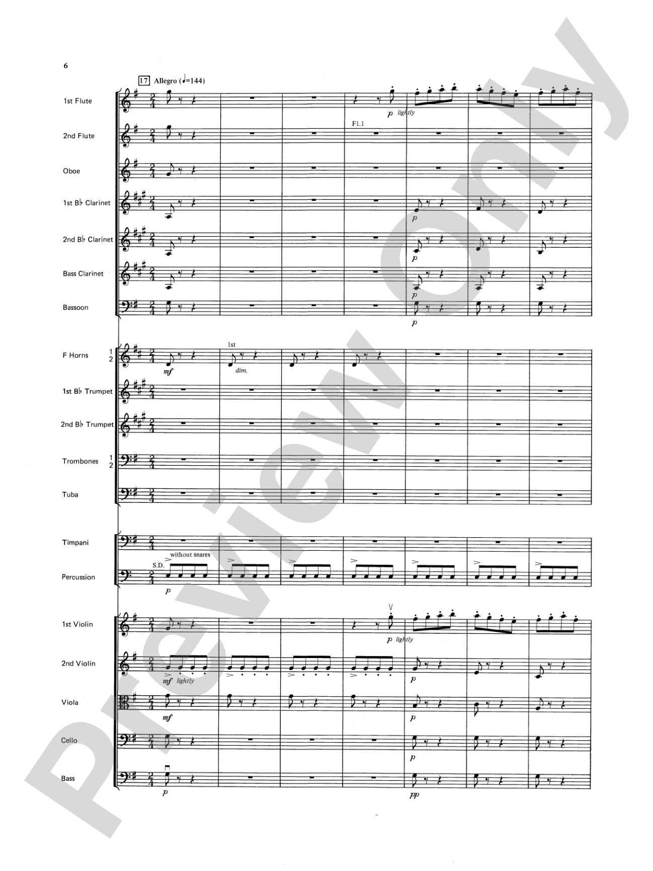 Farandole: Full Orchestra Conductor Score & Parts