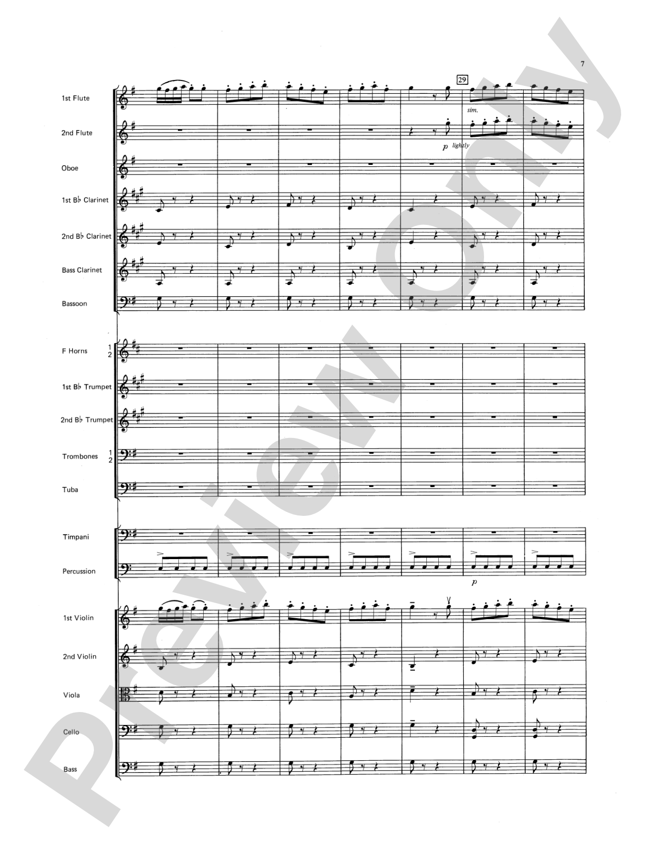 Farandole: Full Orchestra Conductor Score & Parts