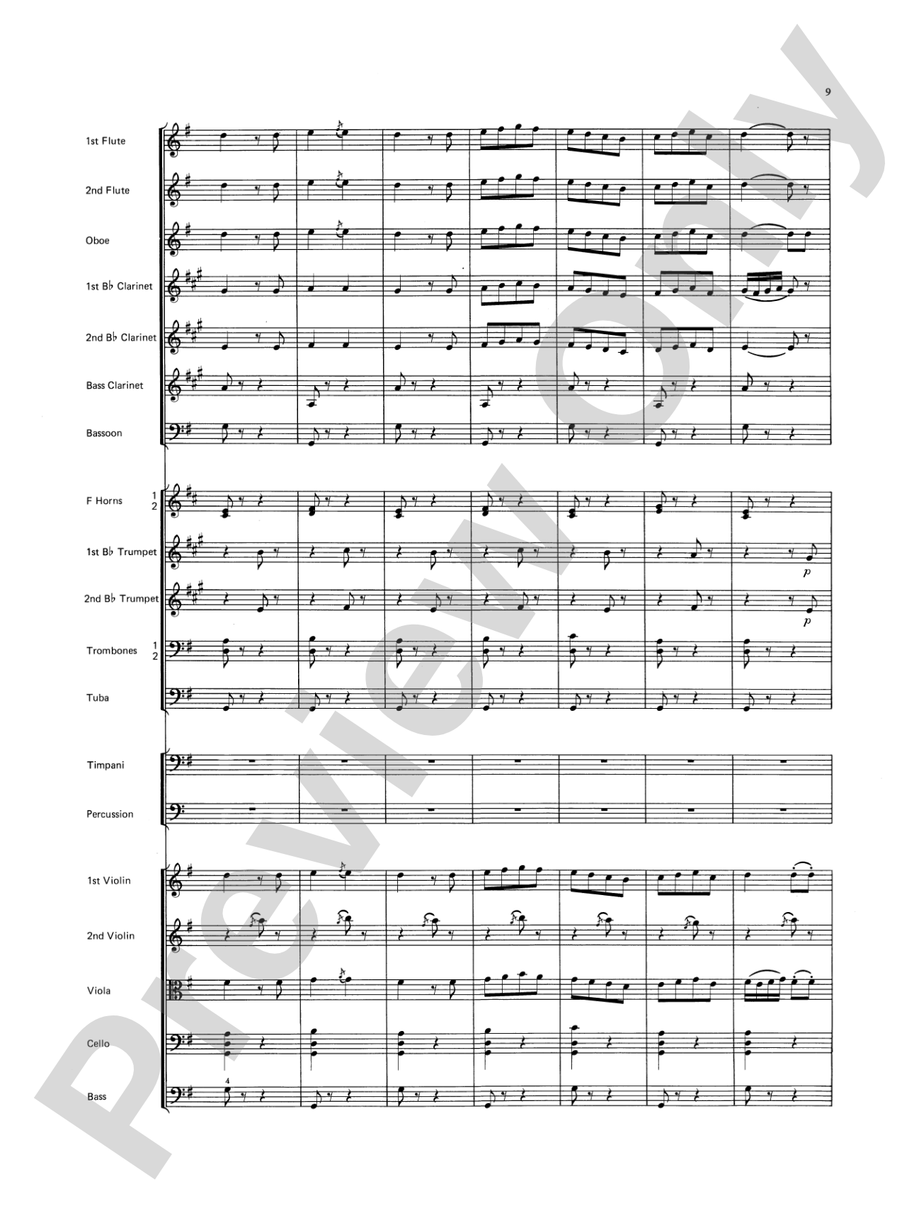 Farandole: Full Orchestra Conductor Score & Parts