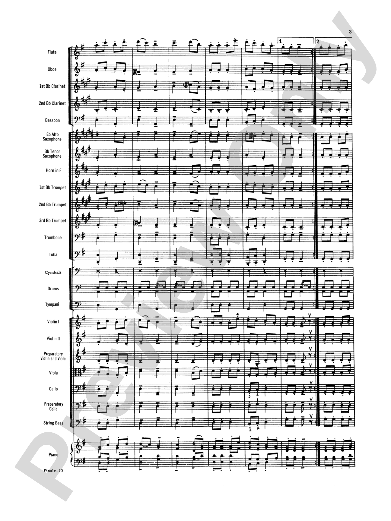 Surprise Symphony Finale: Full Orchestra Conductor Score & Parts