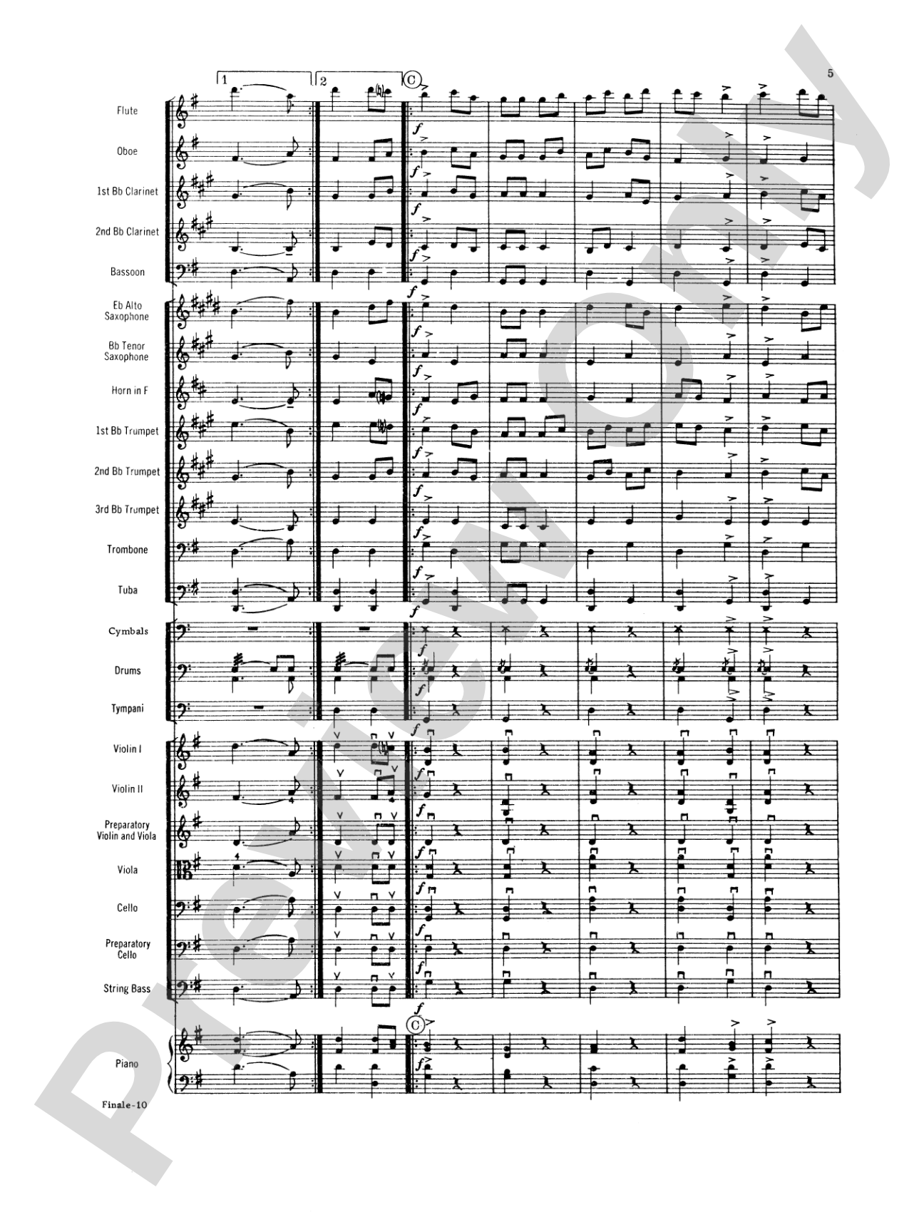 Surprise Symphony Finale: Full Orchestra Conductor Score & Parts