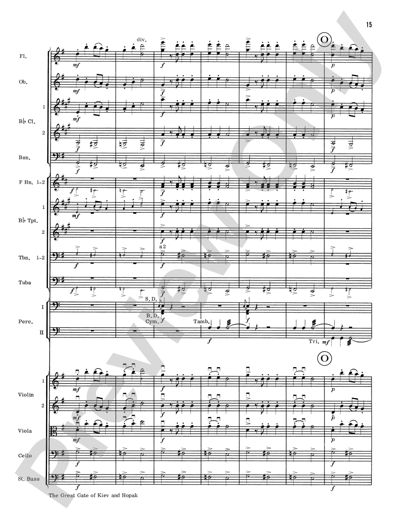 Great Gate of Kiev & Hopak: Full Orchestra Conductor Score & Parts
