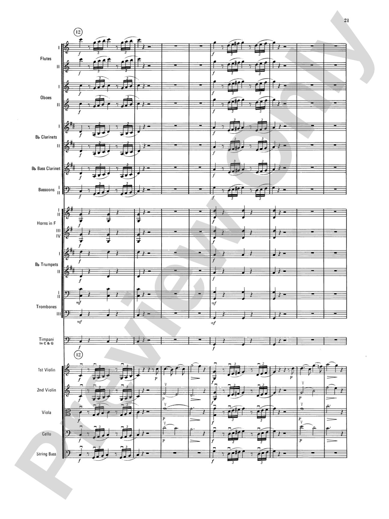 Jupiter Symphony, 1st Movement: Full Orchestra Conductor Score & Parts