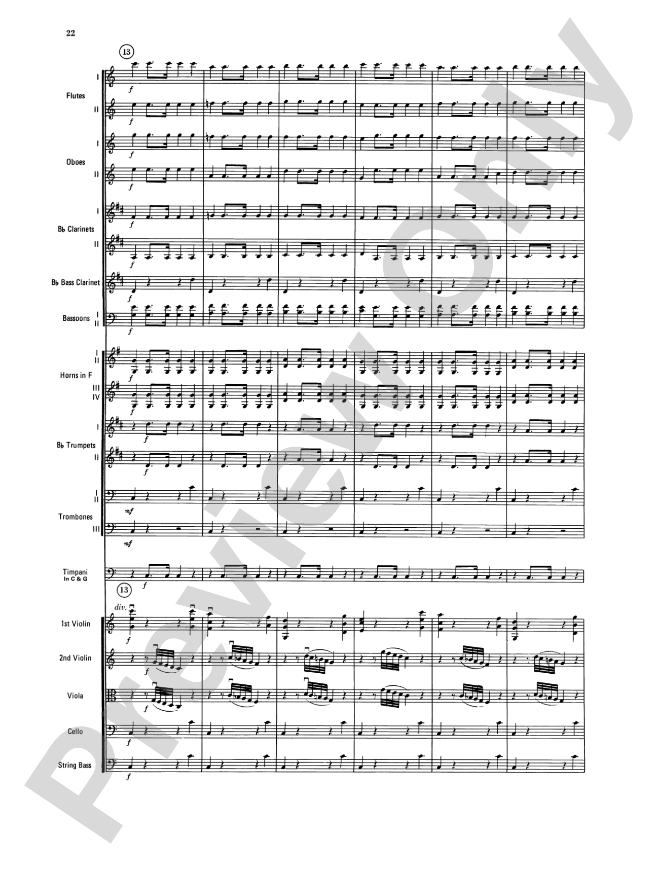 Jupiter Symphony, 1st Movement: Full Orchestra Conductor Score & Parts