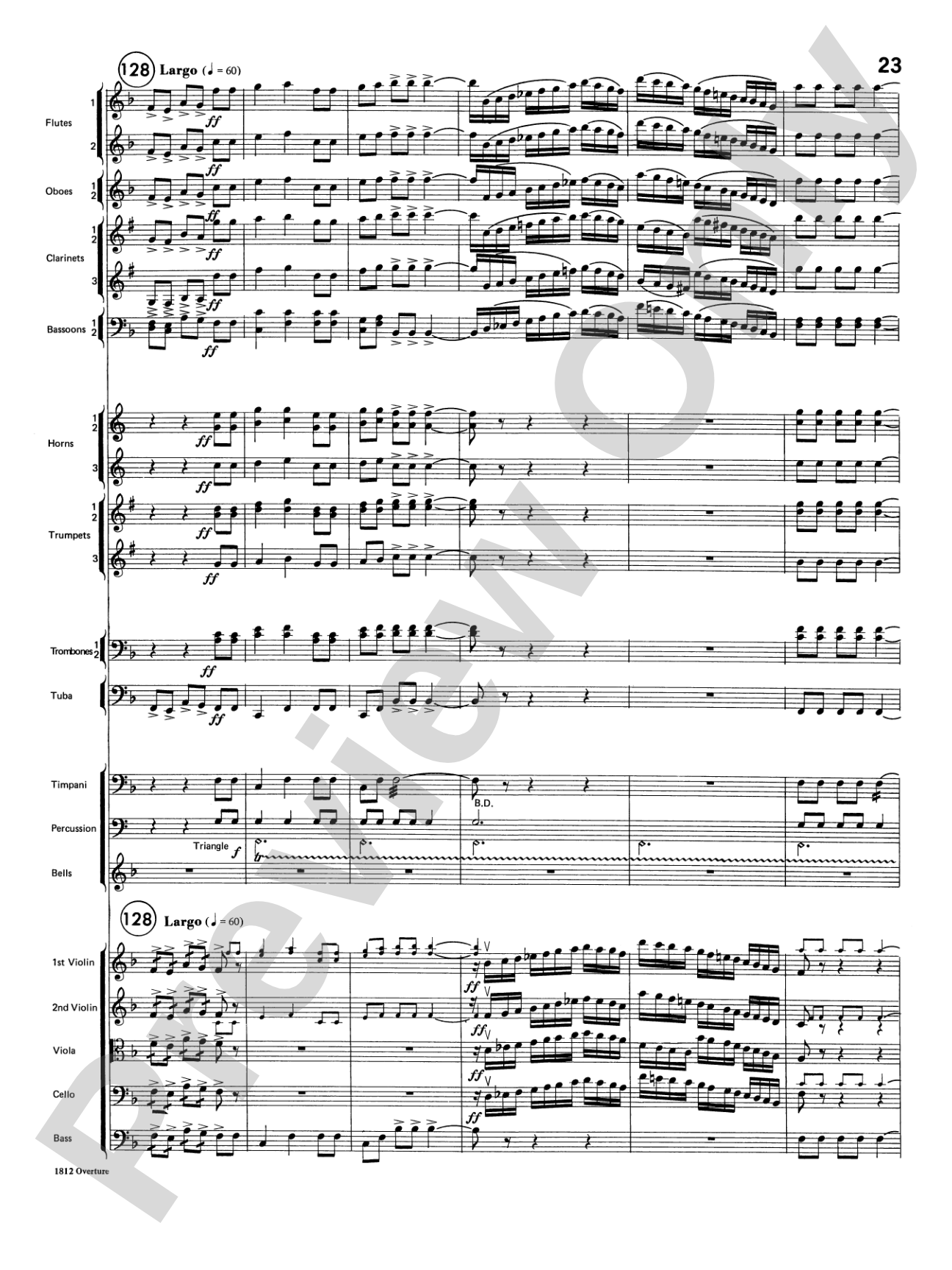 Overture 1812: Full Orchestra Conductor Score & Parts