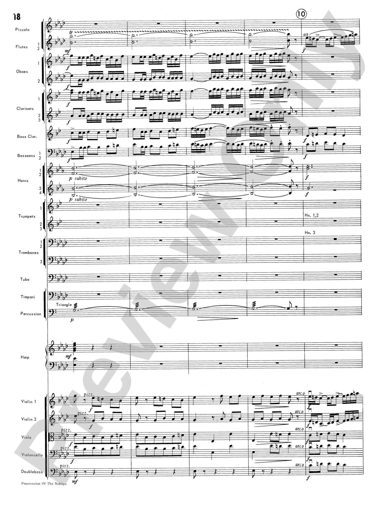 Procession of the Nobles: Full Orchestra Conductor Score & Parts
