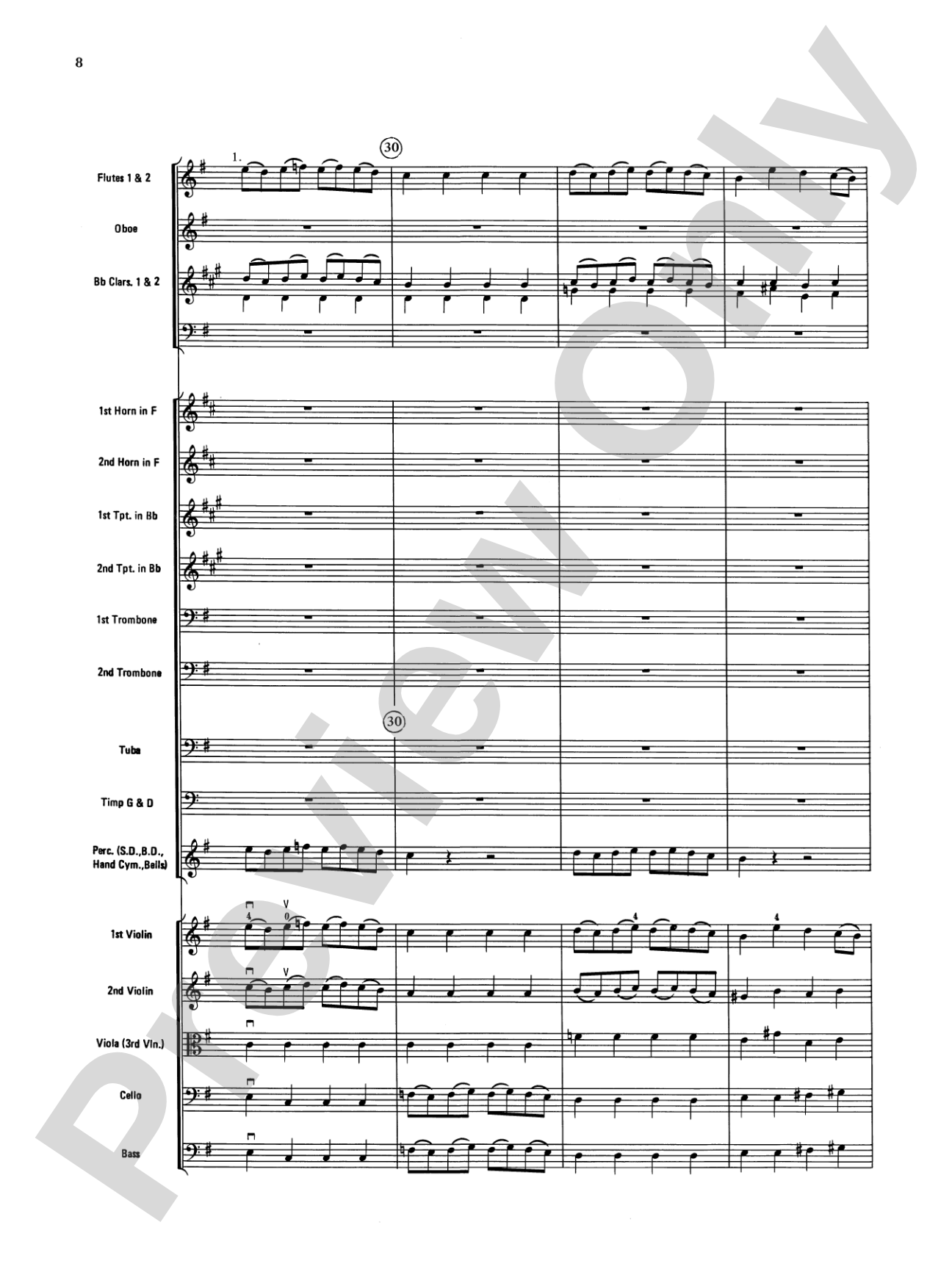 Rondeau (Theme from Masterpiece Theatre): Full Orchestra Conductor Score & Parts