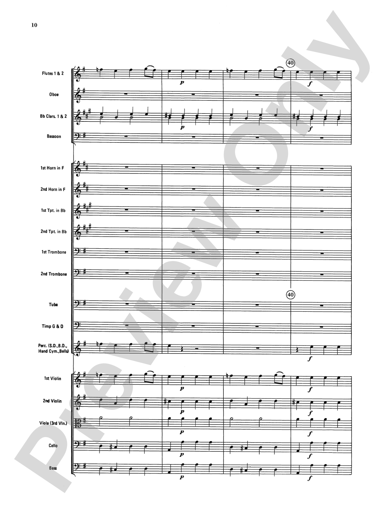 Rondeau (Theme from Masterpiece Theatre): Full Orchestra Conductor Score & Parts