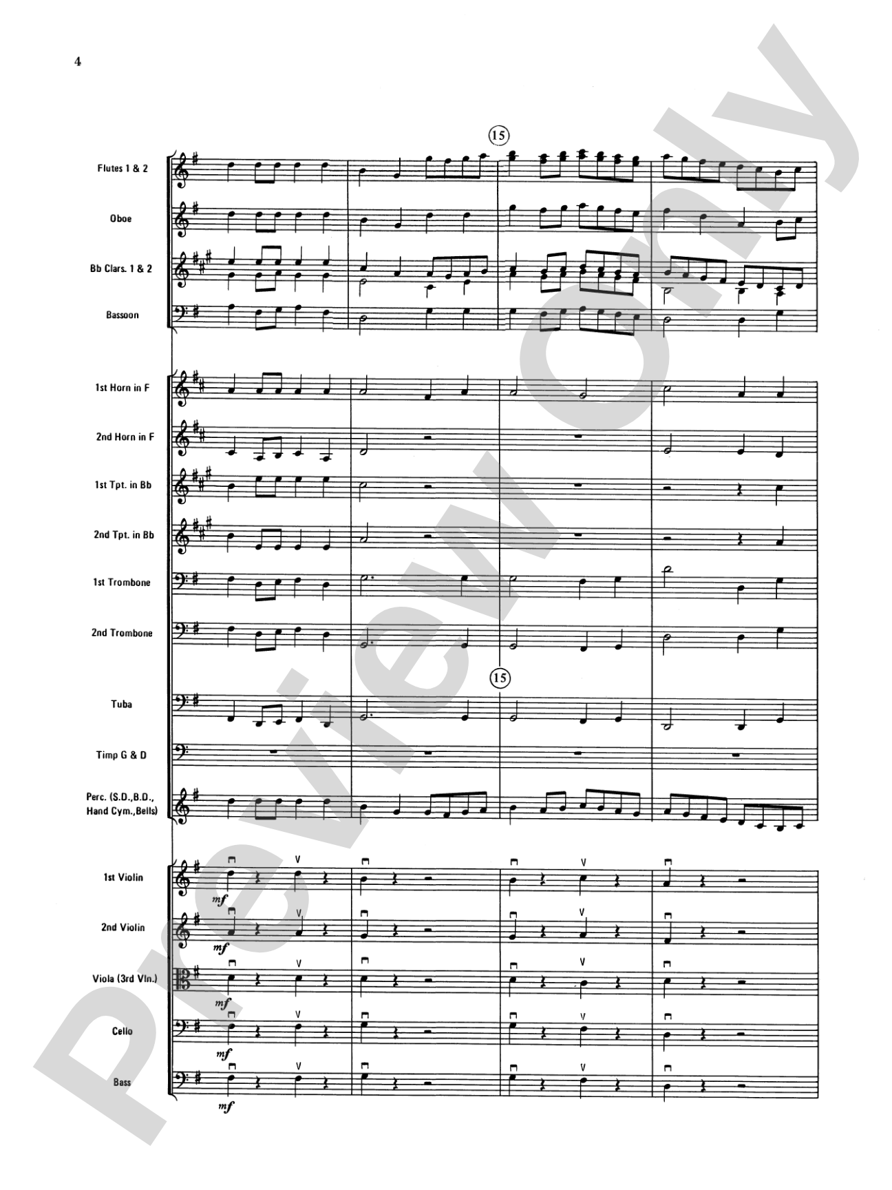 Rondeau (Theme from Masterpiece Theatre): Full Orchestra Conductor Score & Parts